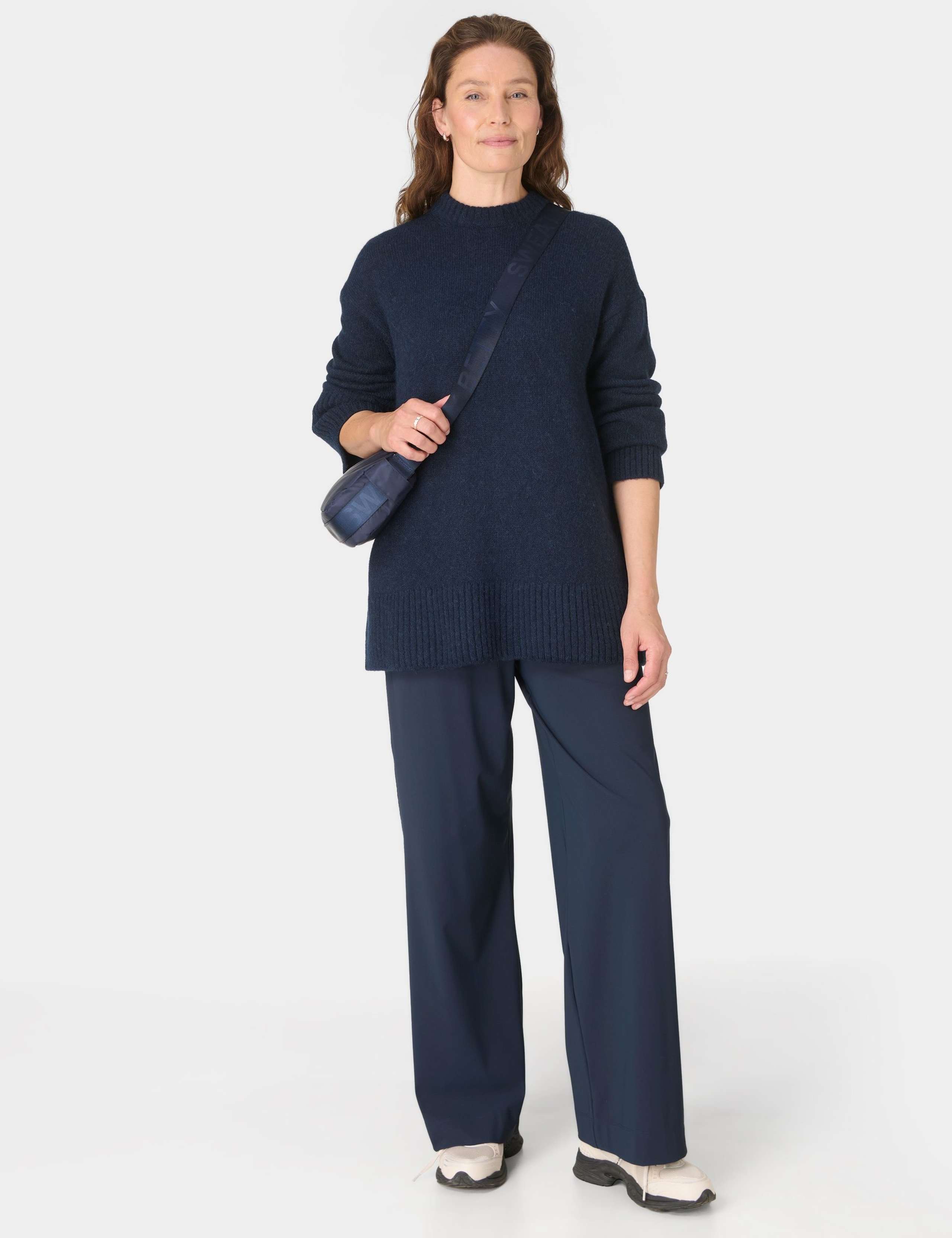 Alpine Wool Blend Crew Neck Oversized Jumper 5 of 8