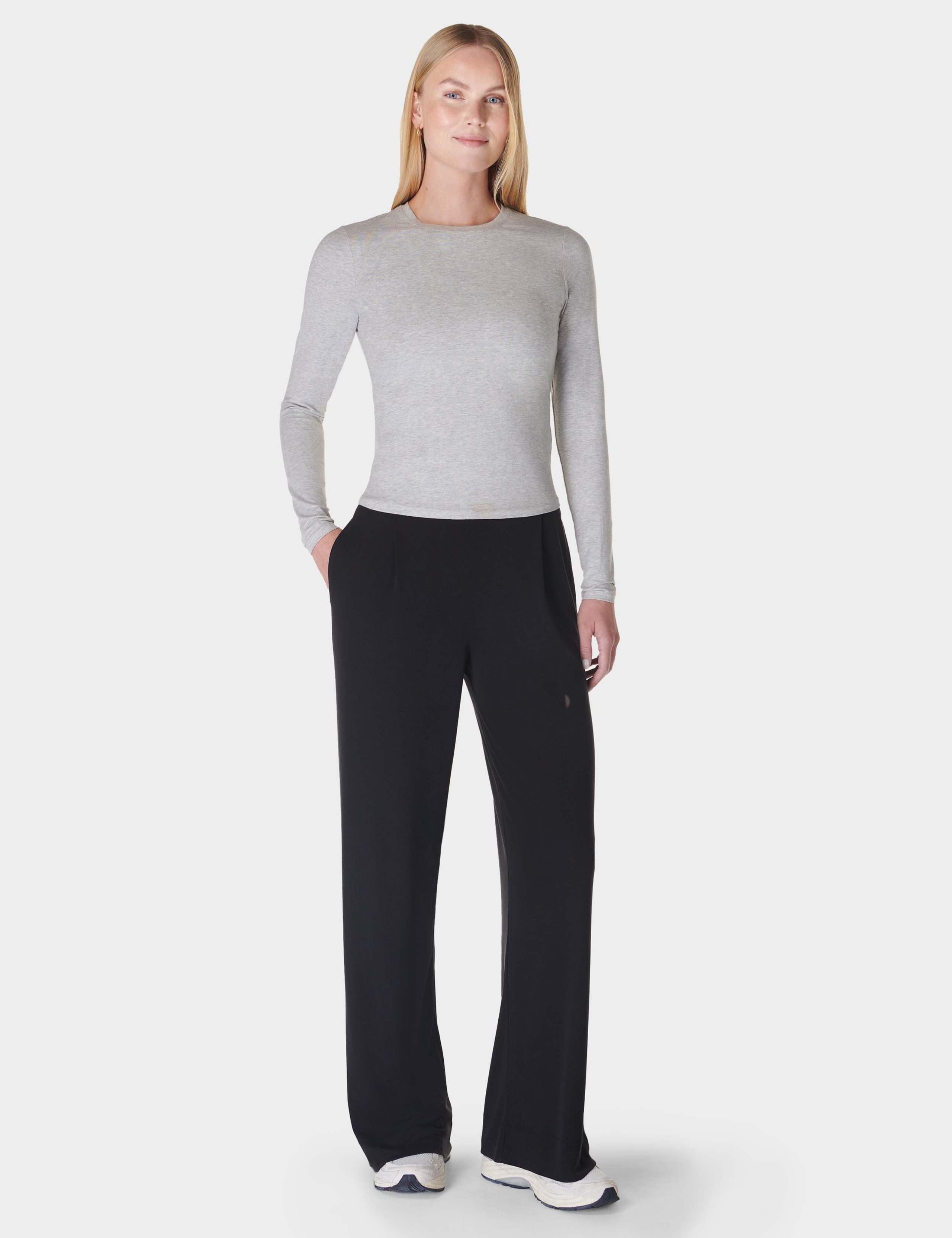 At Ease Modal Rich High Waisted Trousers 3 of 7