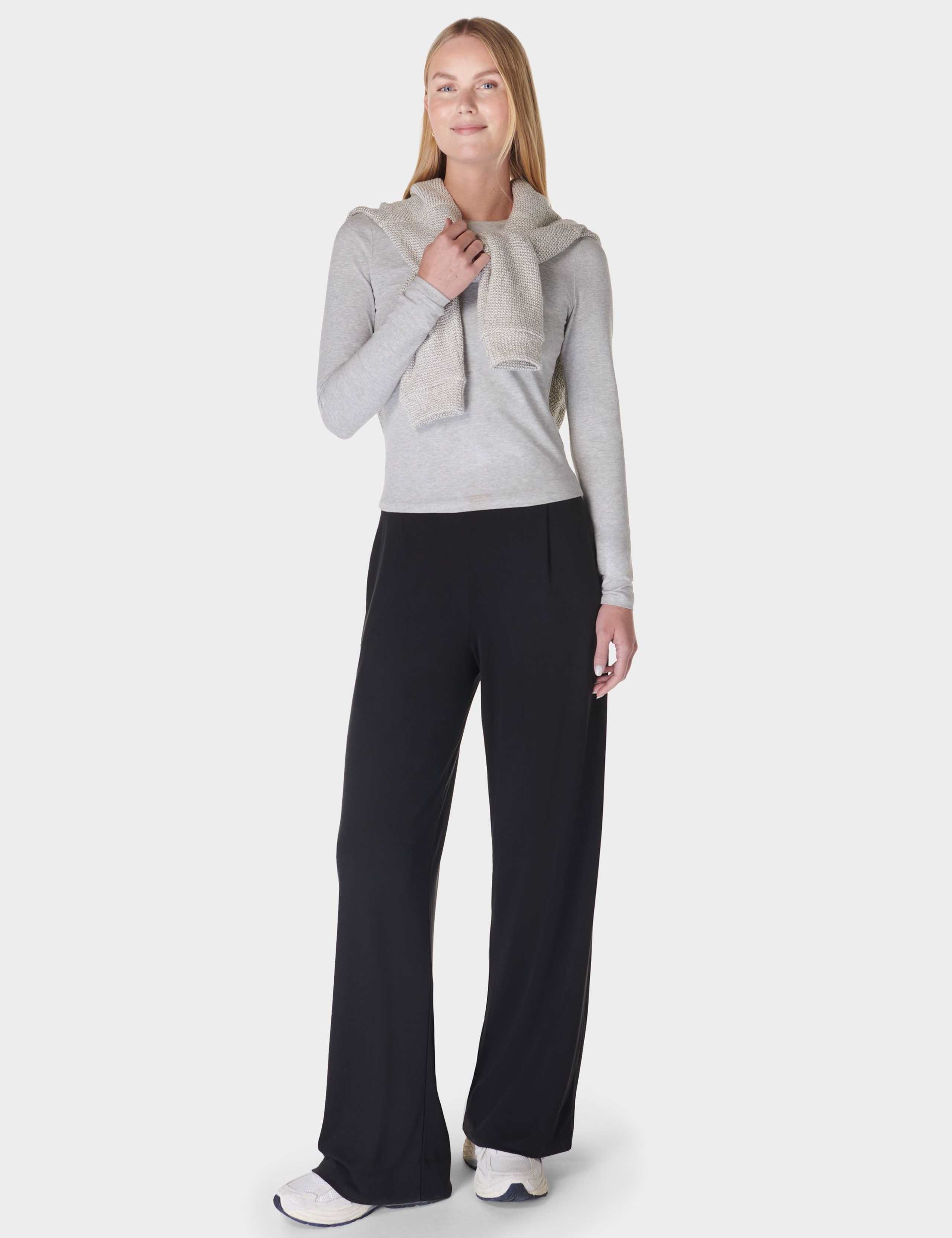 At Ease Modal Rich High Waisted Trousers 5 of 7