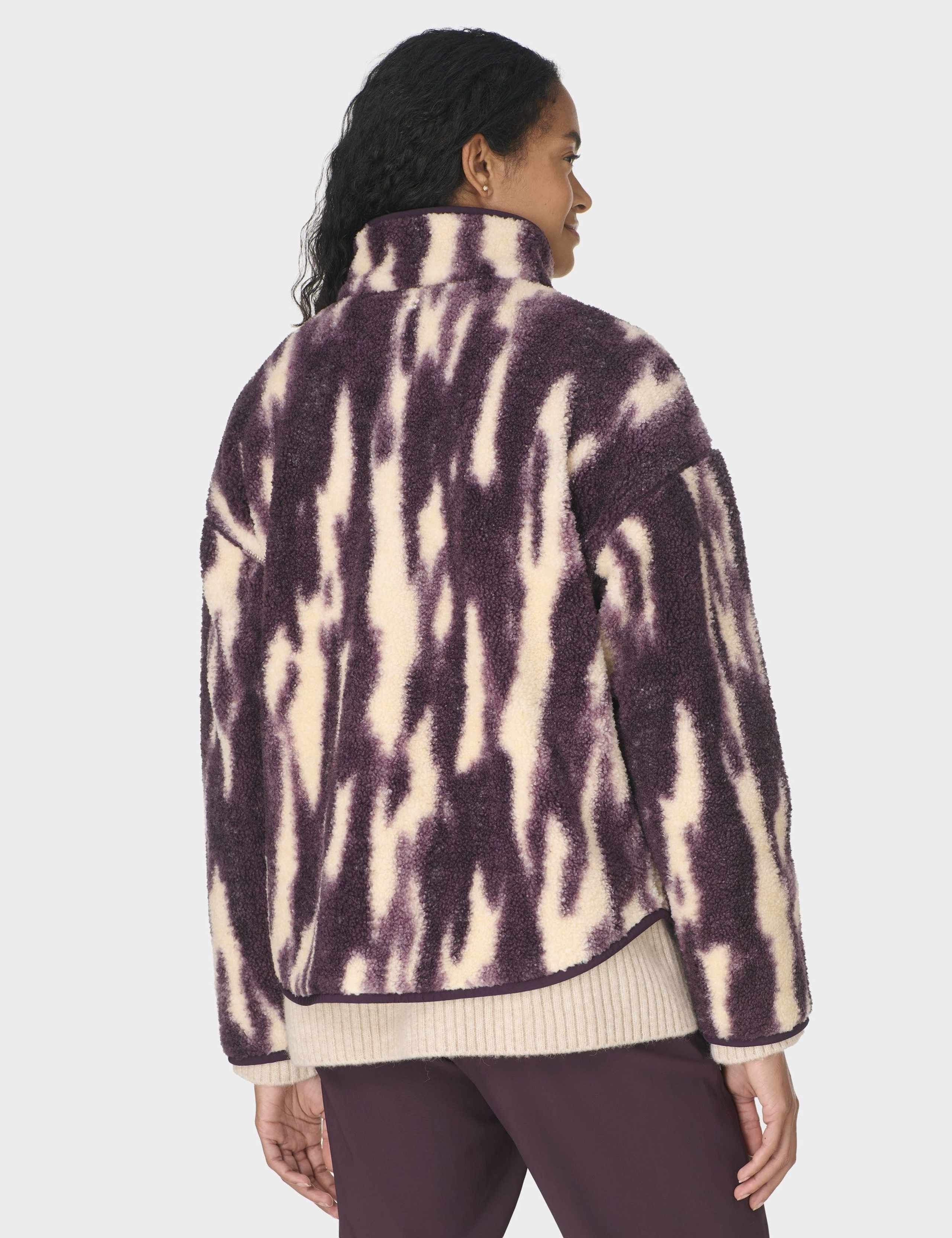 Plush Half Zip Funnel Neck Fleece Jacket 4 of 7