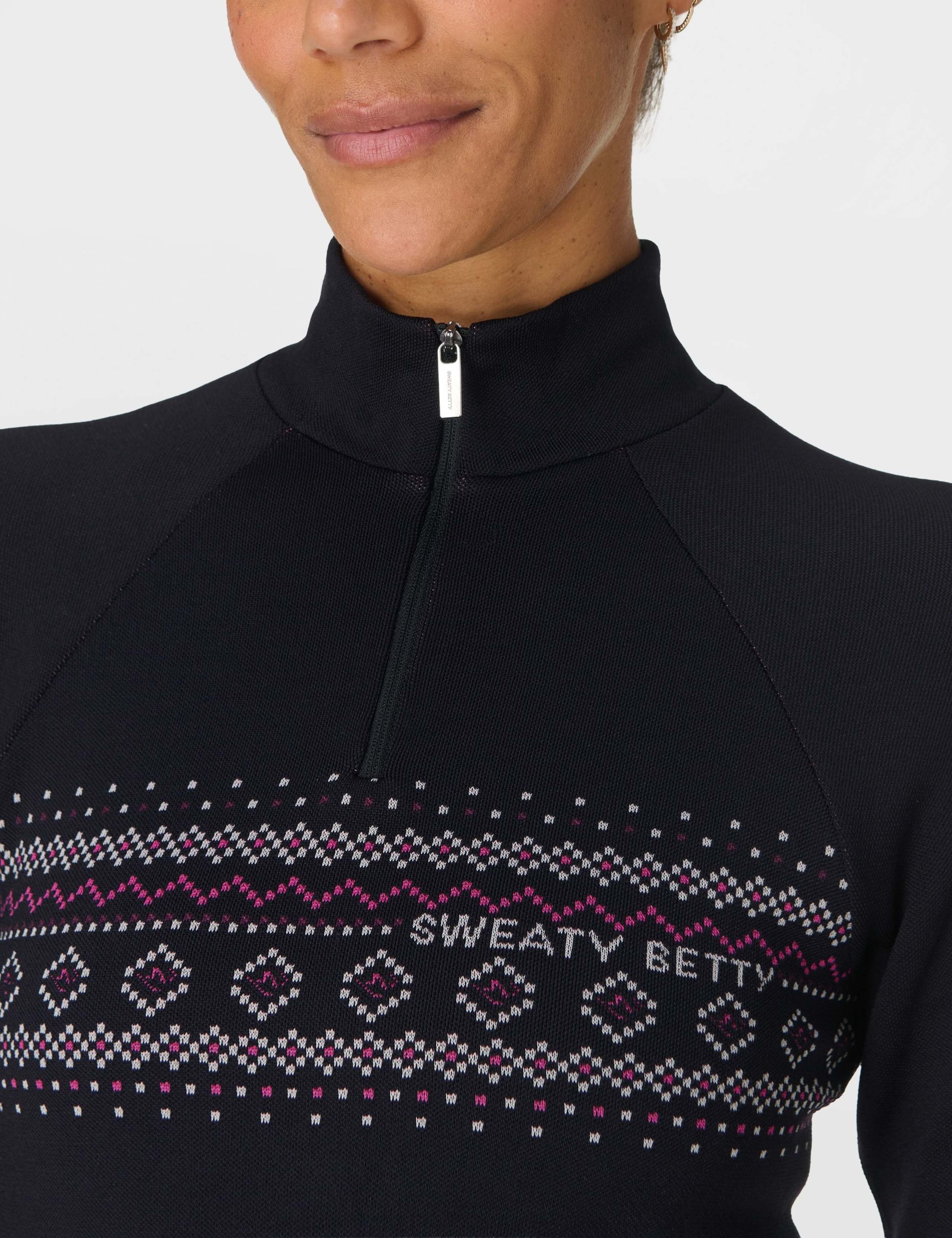 Fair Isle Thermal Half Zip Base Layer Top 8 of 9