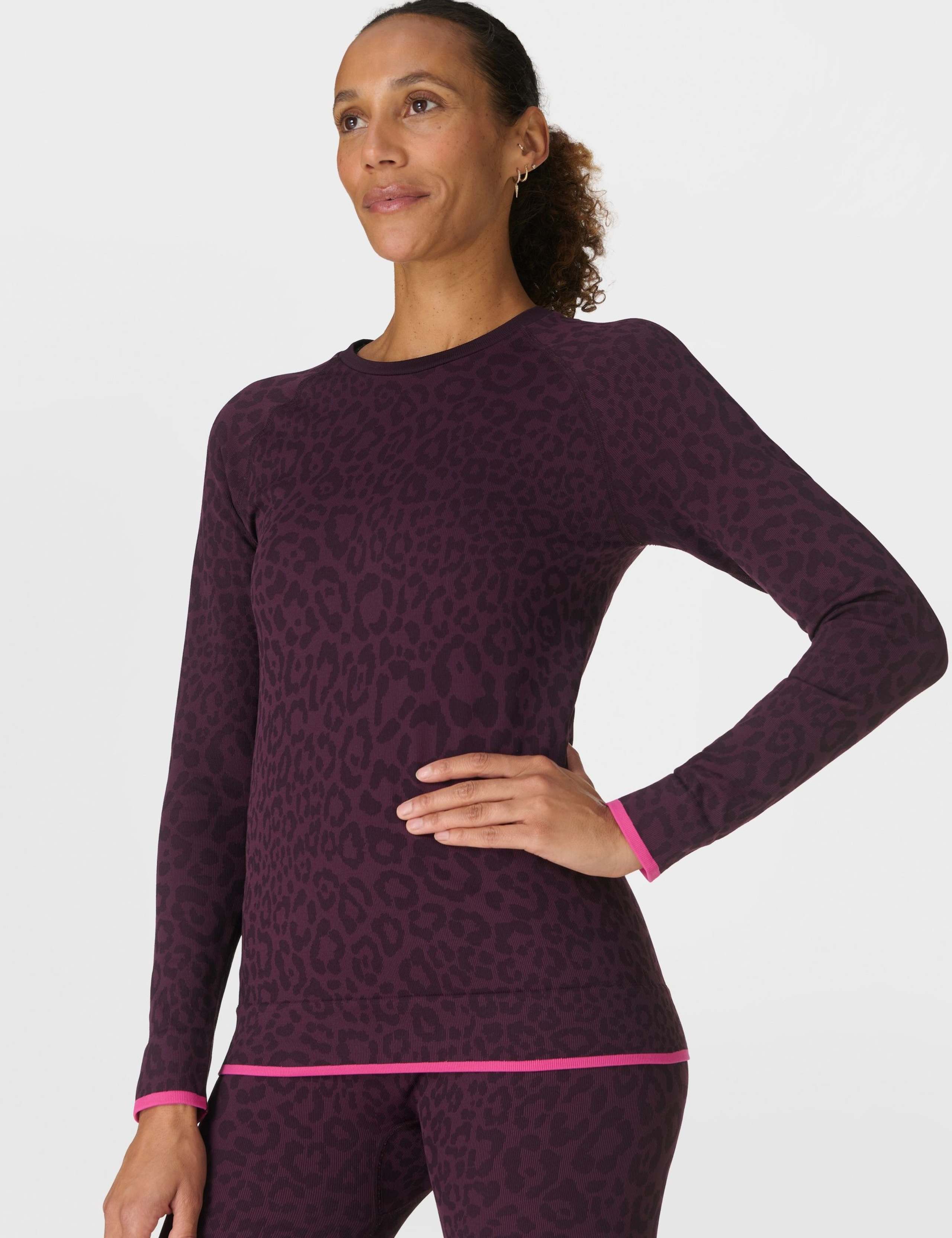 Animal Print Crew Neck Base Layer Top 5 of 7