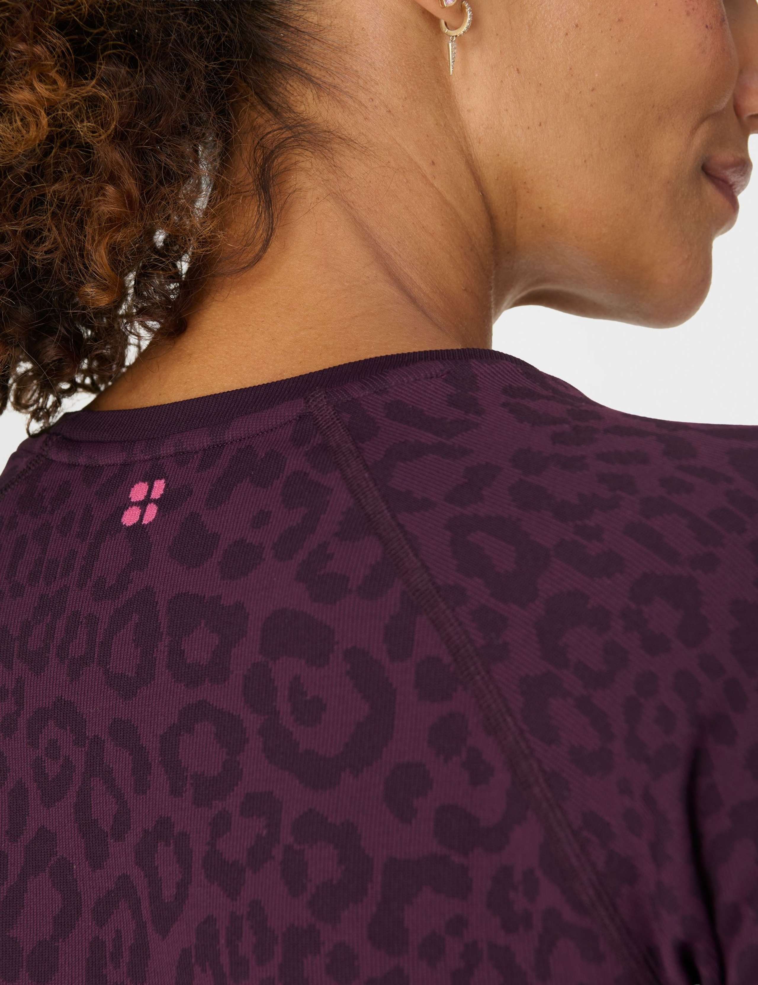 Animal Print Crew Neck Base Layer Top 7 of 7