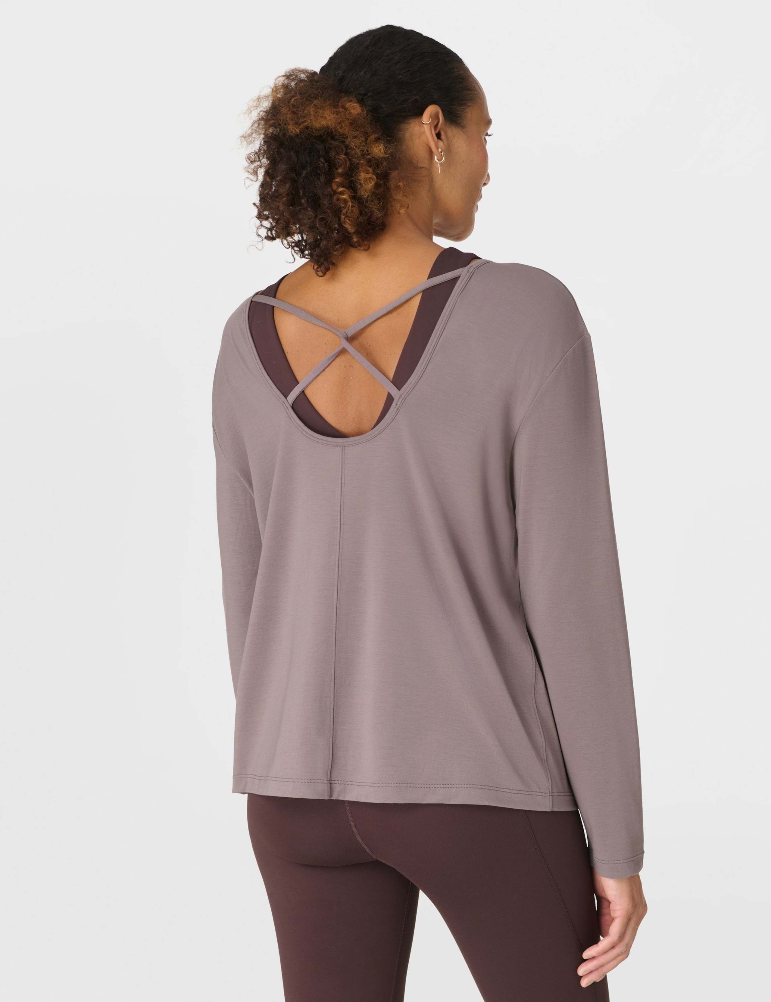 Soft Flow Strappy Back Relaxed Yoga Top 4 of 8