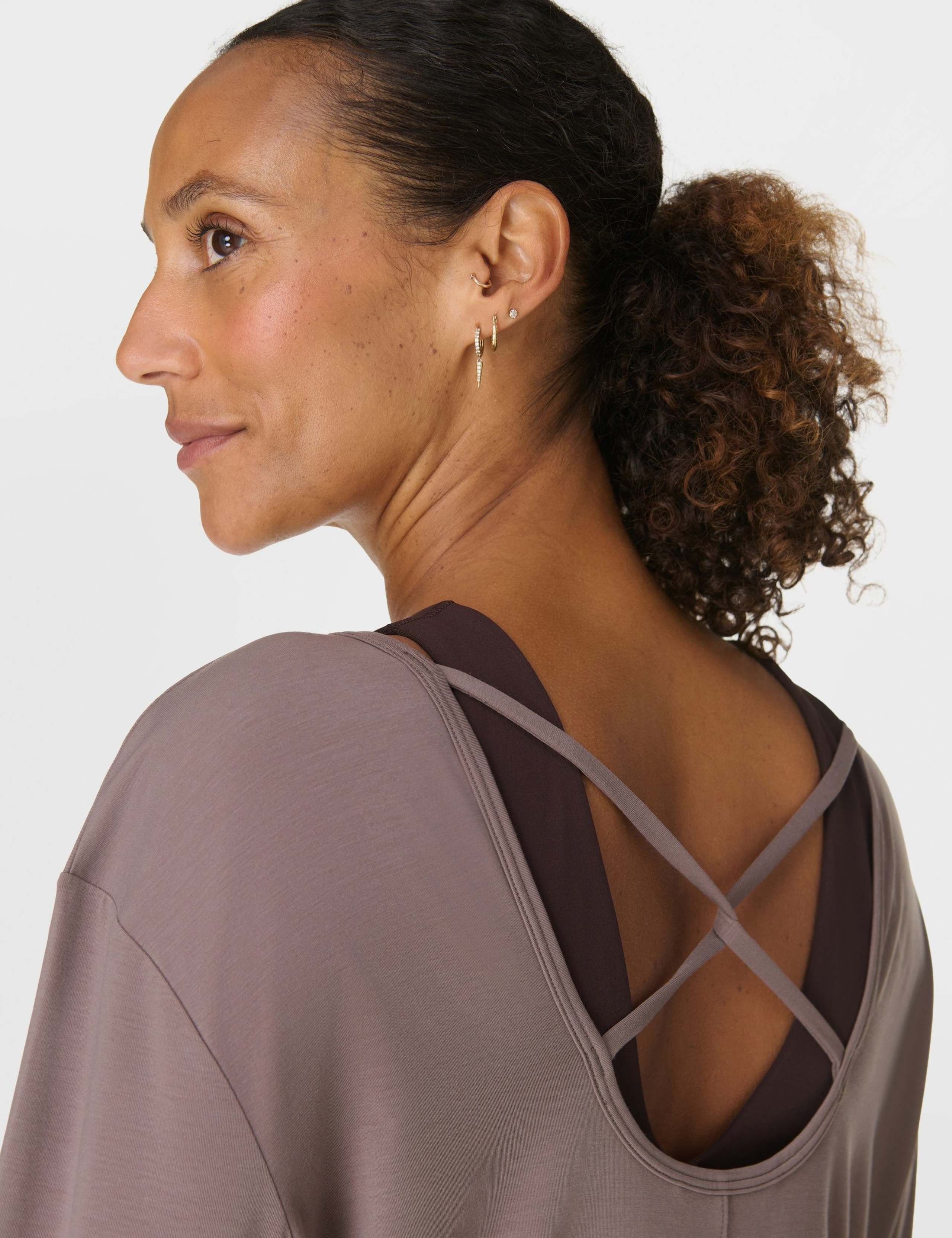 Soft Flow Strappy Back Relaxed Yoga Top 5 of 8