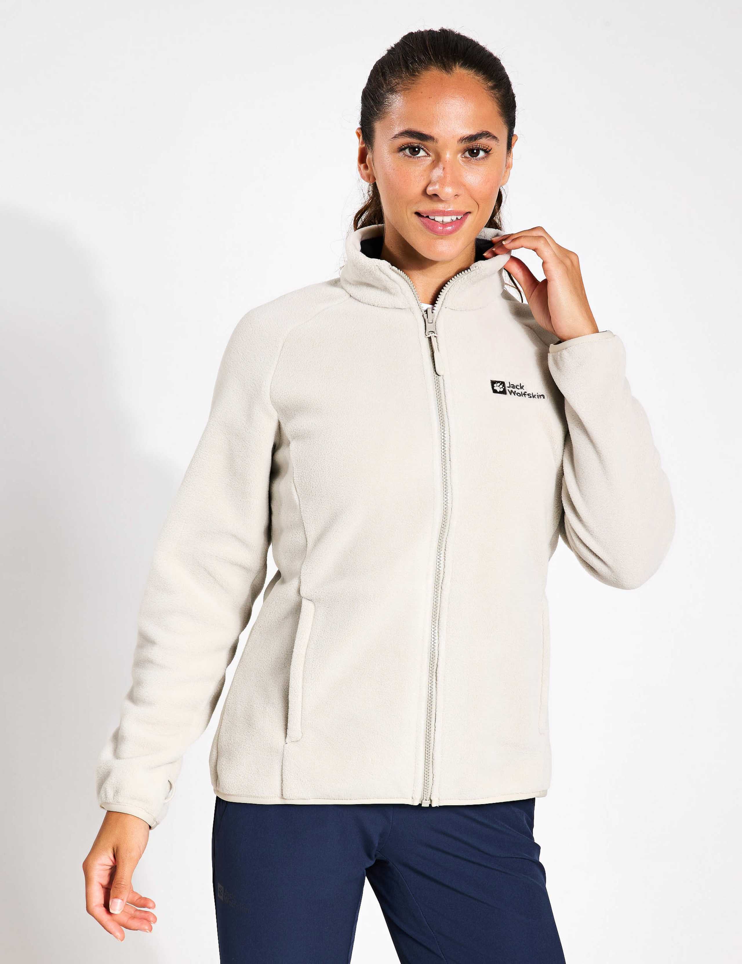 Moonrise Zip Up Funnel Neck Fleece Jacket 1 of 4