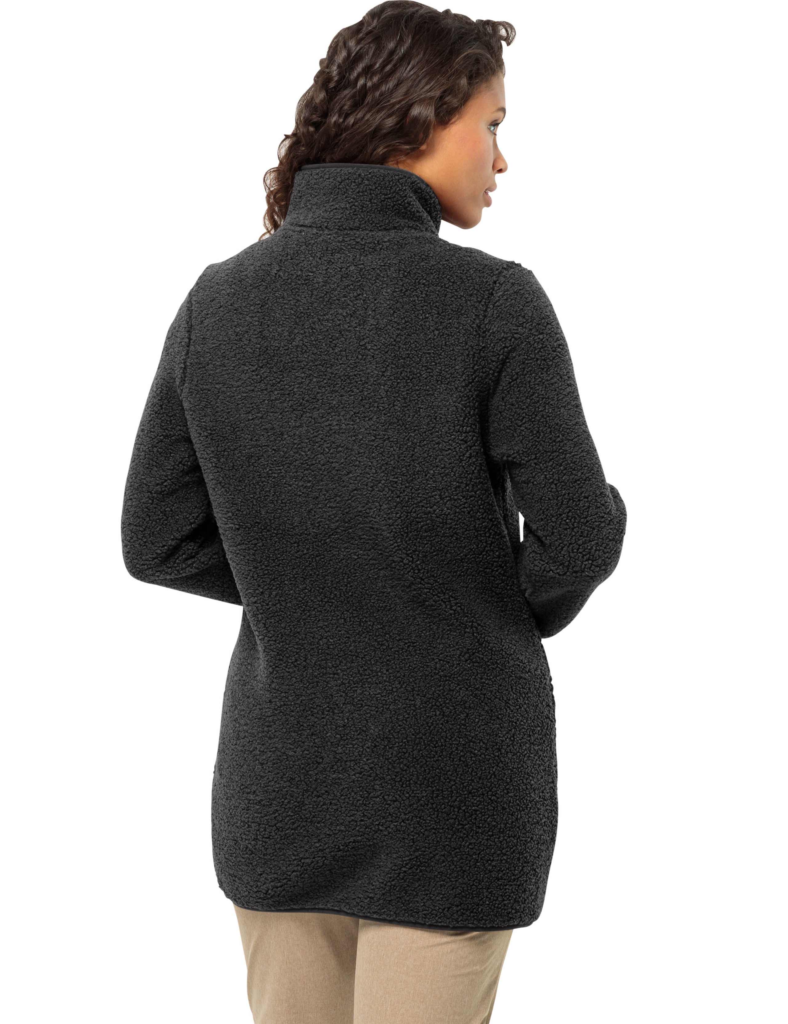 High Curl High Neck Longline Fleece Jacket 4 of 4