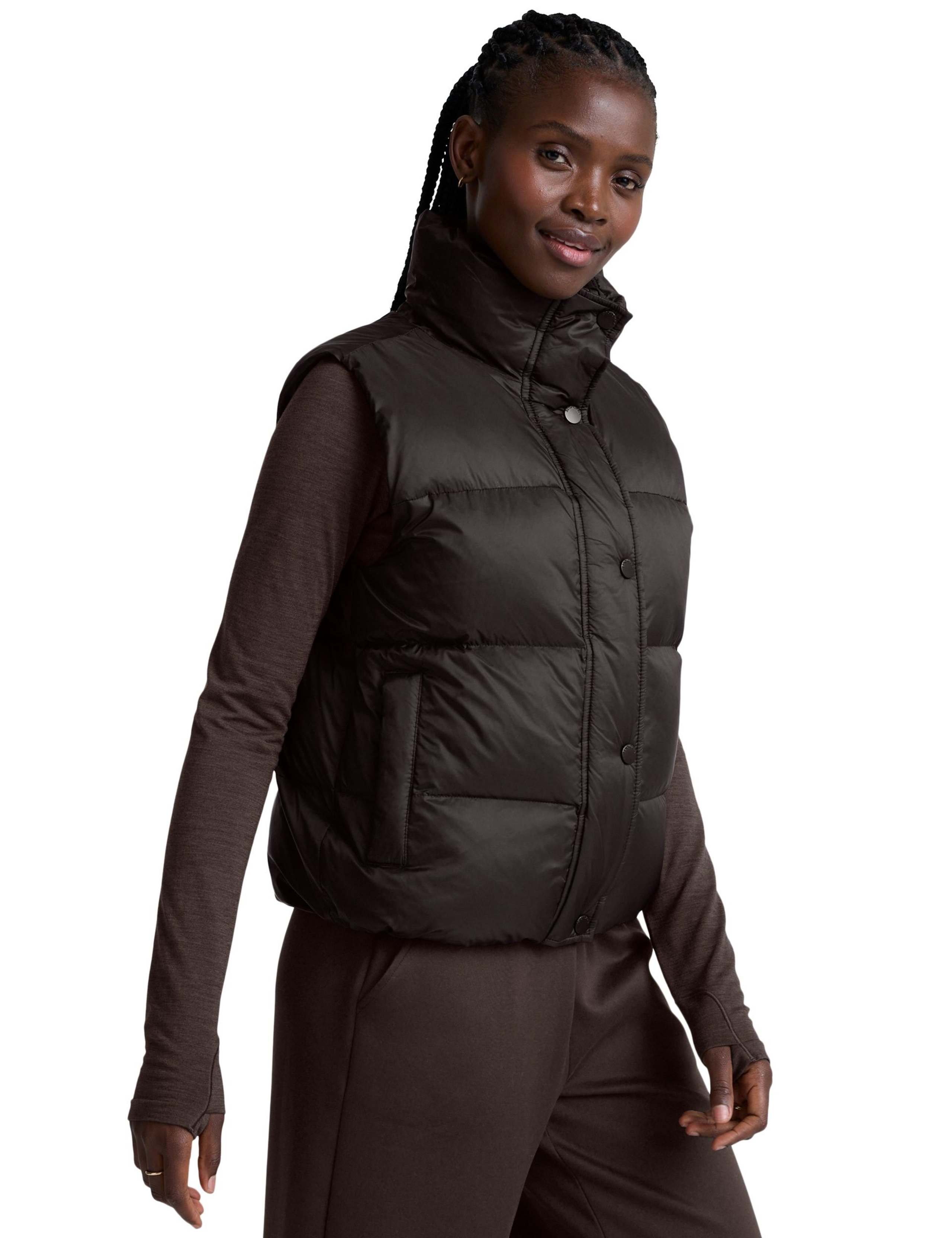 Big Cozy Zip Up Funnel Neck Puffer Gilet 2 of 7