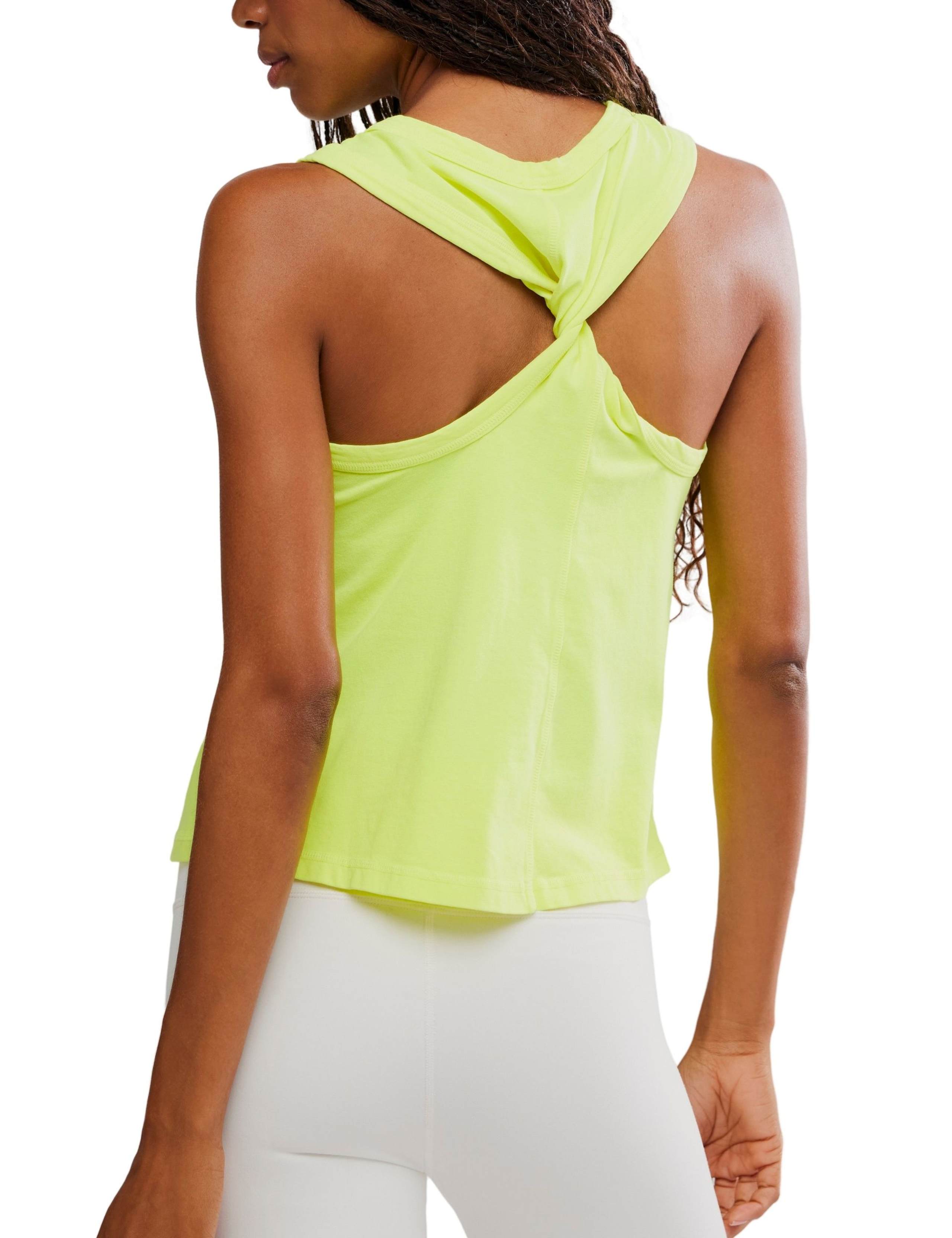 Hot Shot Cotton Rich Twist Back Vest Top 2 of 6