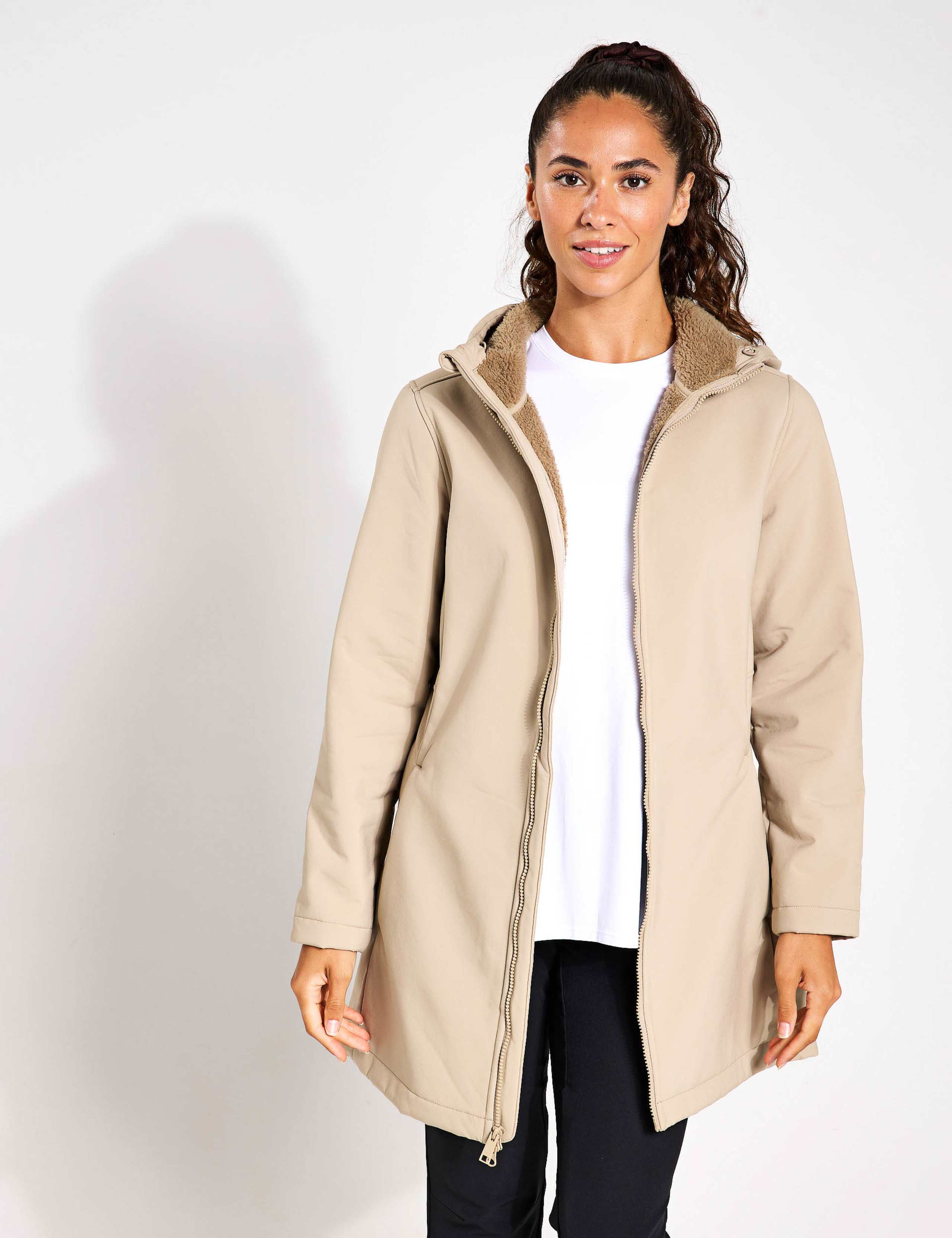 Windland Longline Softshell Hooded Coat 1 of 5