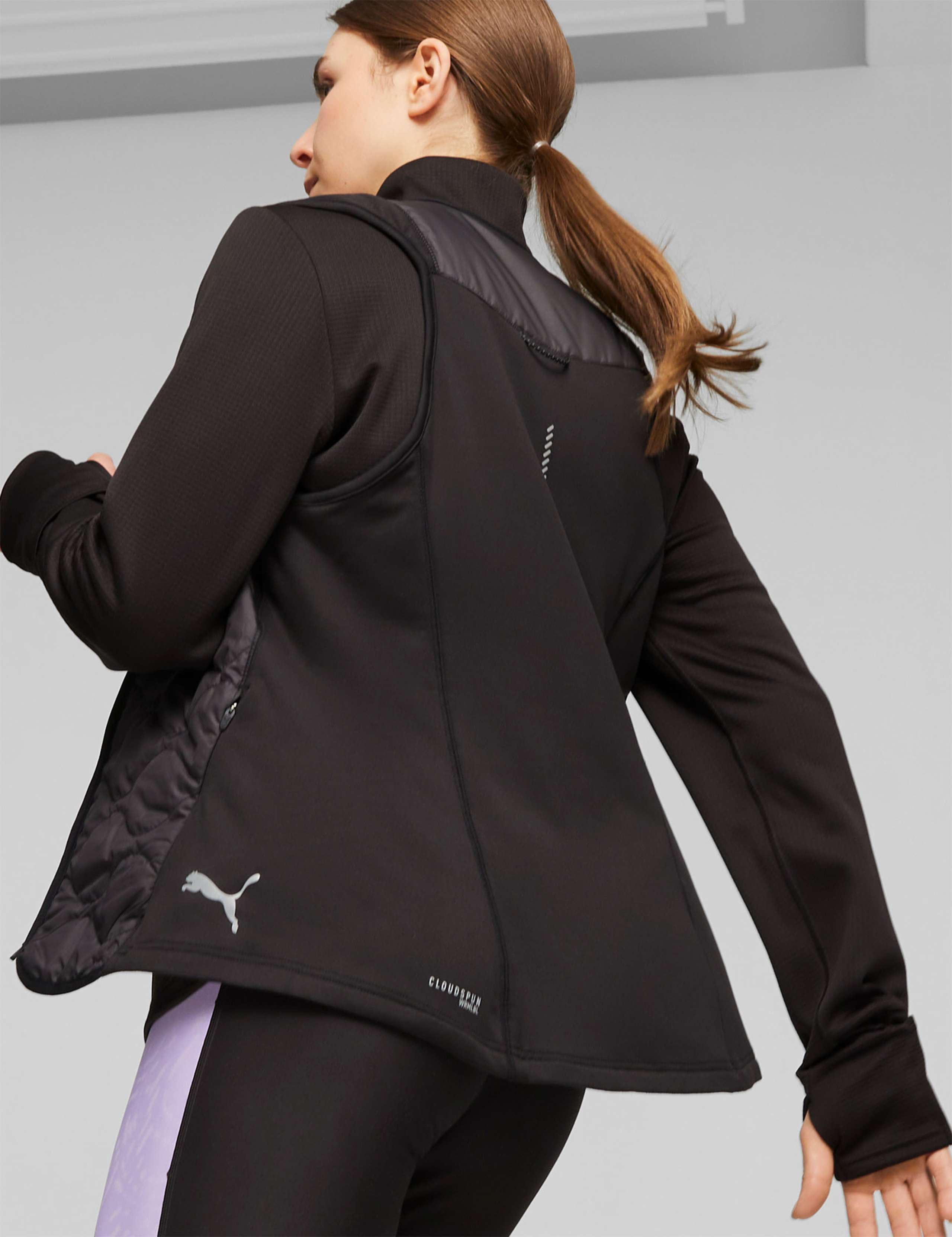 Run Cloudspun Padded Zip Up Running Gilet 5 of 5