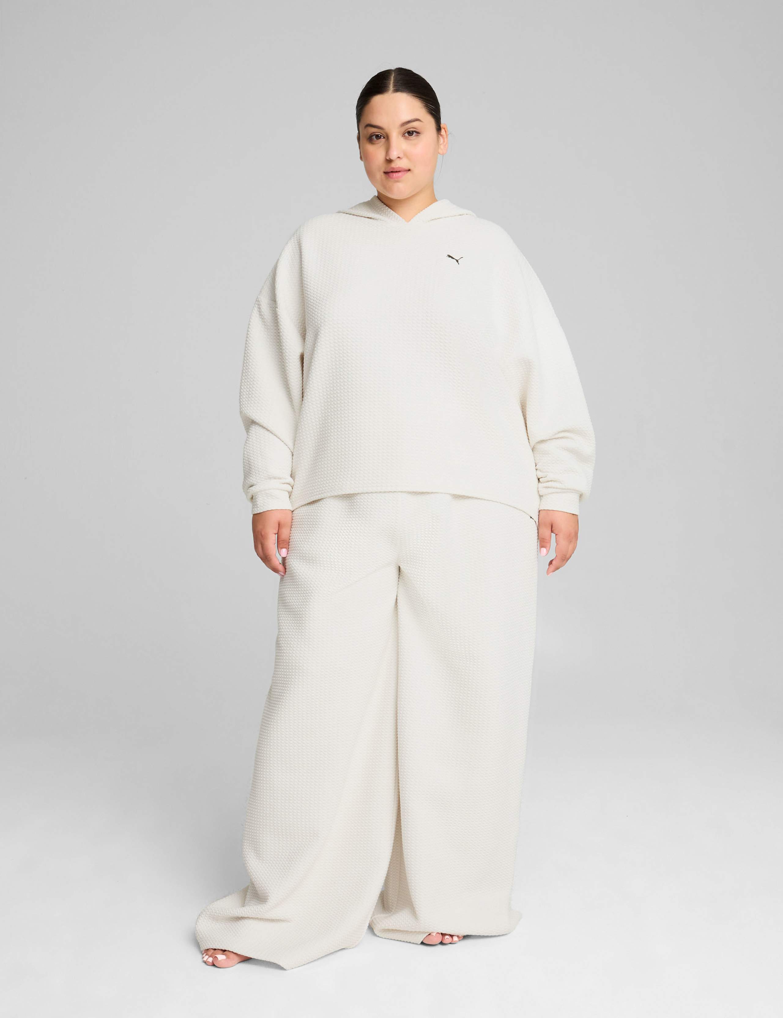 Q4 Studio Cotton Blend Textured Hoodie 4 of 7