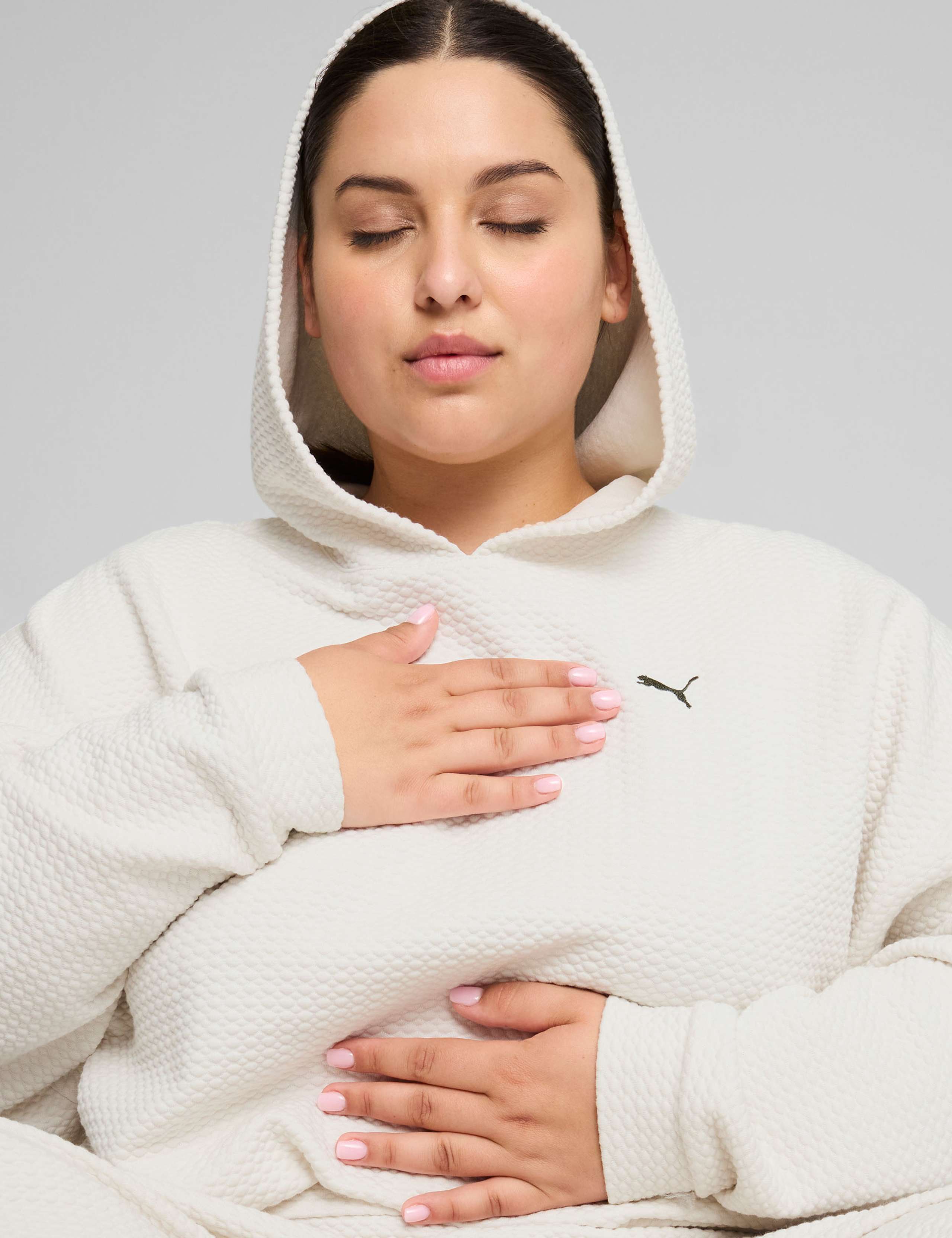 Q4 Studio Cotton Blend Textured Hoodie 6 of 7