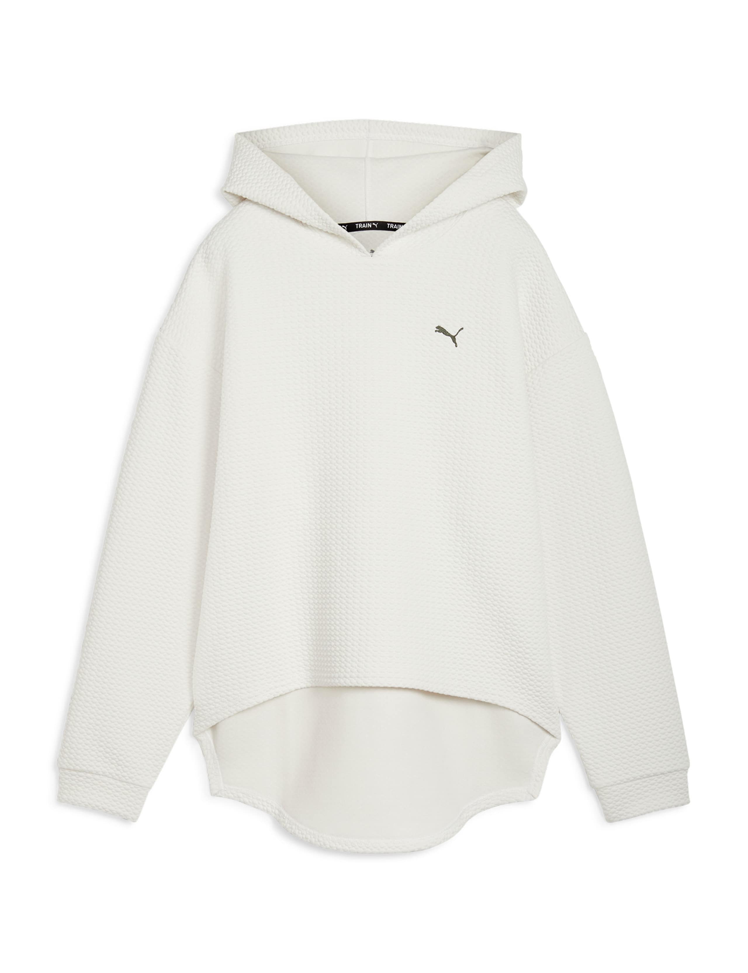 Q4 Studio Cotton Blend Textured Hoodie 2 of 7