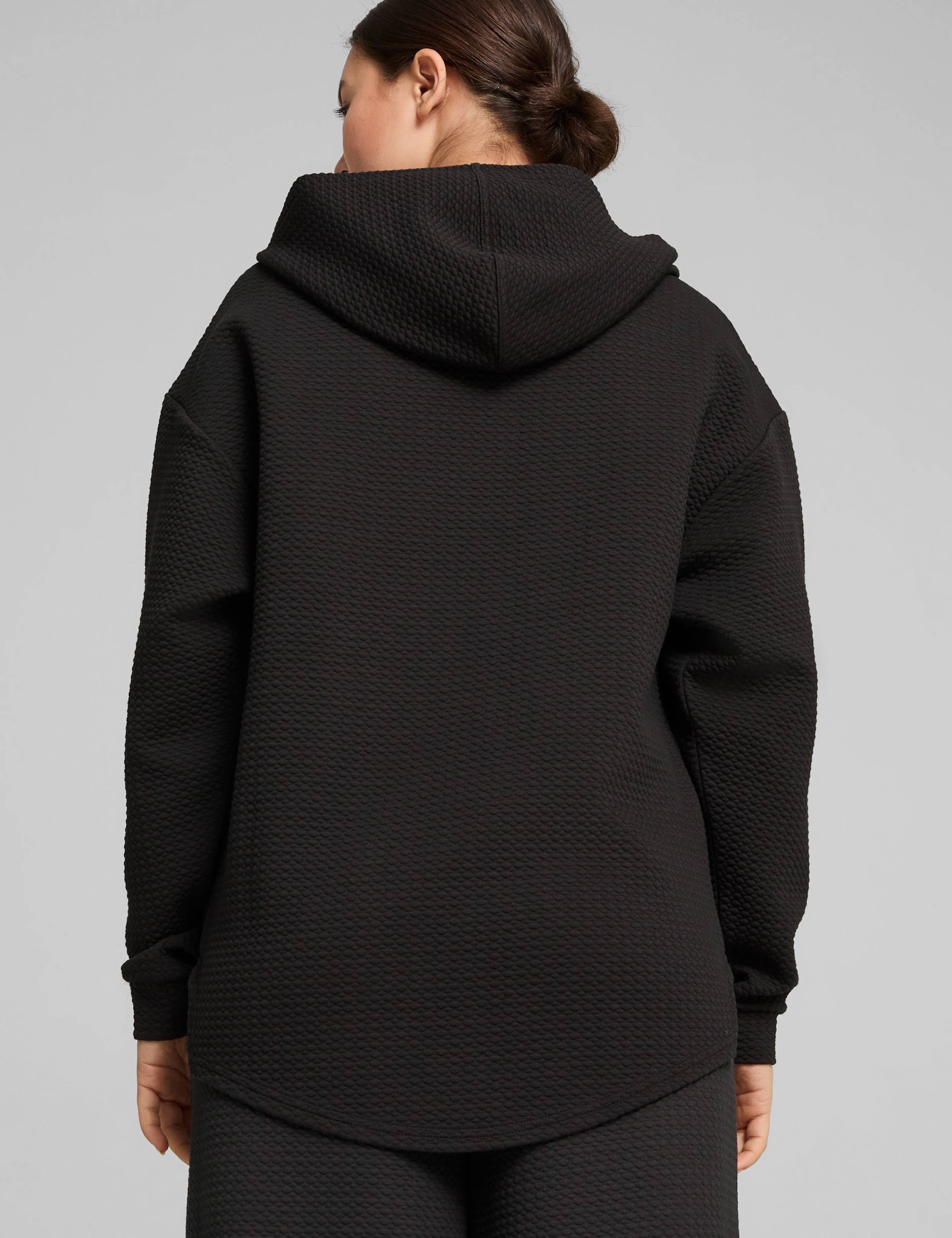 Q4 Studio Cotton Blend Textured Hoodie 3 of 8