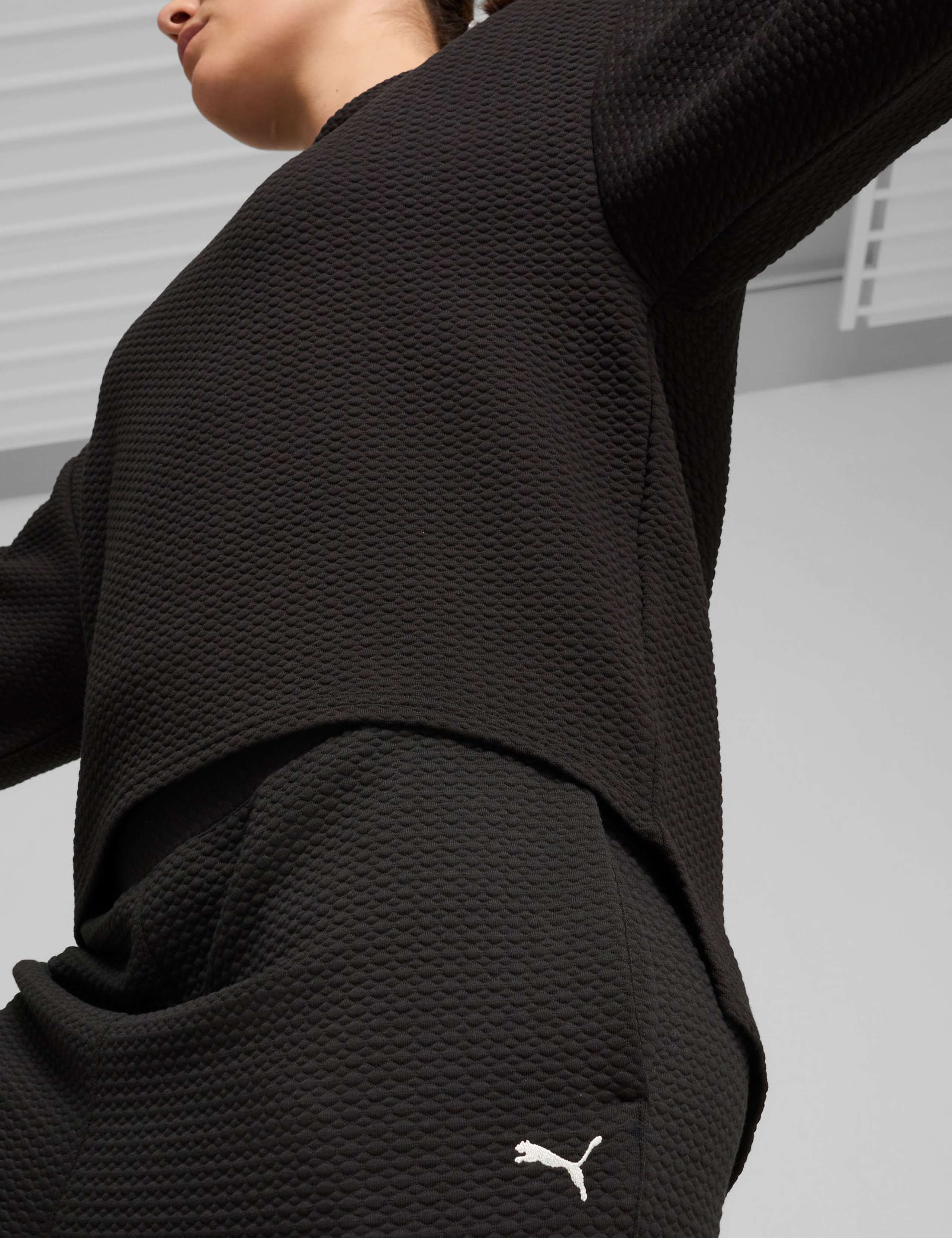 Q4 Studio Cotton Blend Textured Hoodie 6 of 8