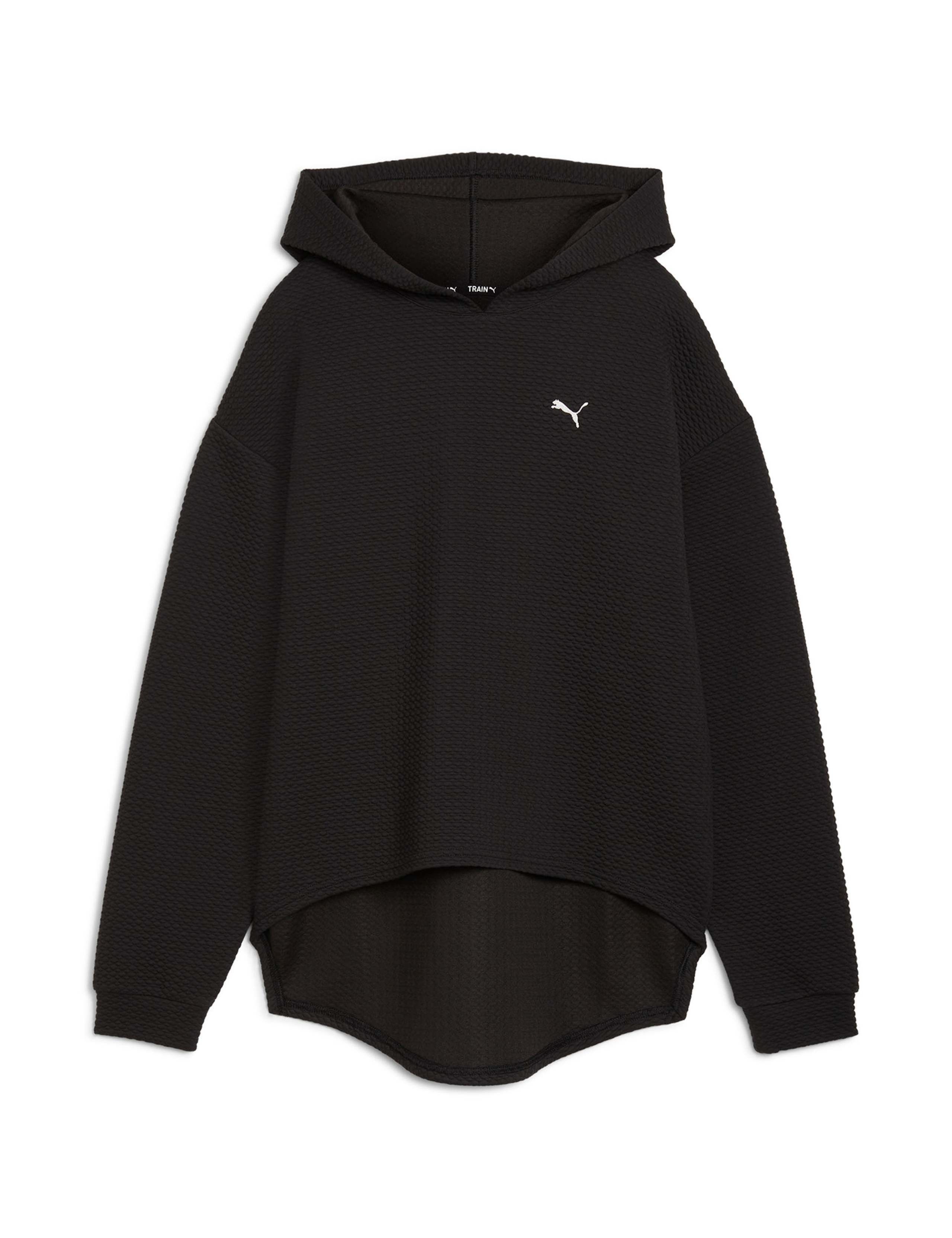Q4 Studio Cotton Blend Textured Hoodie 2 of 8