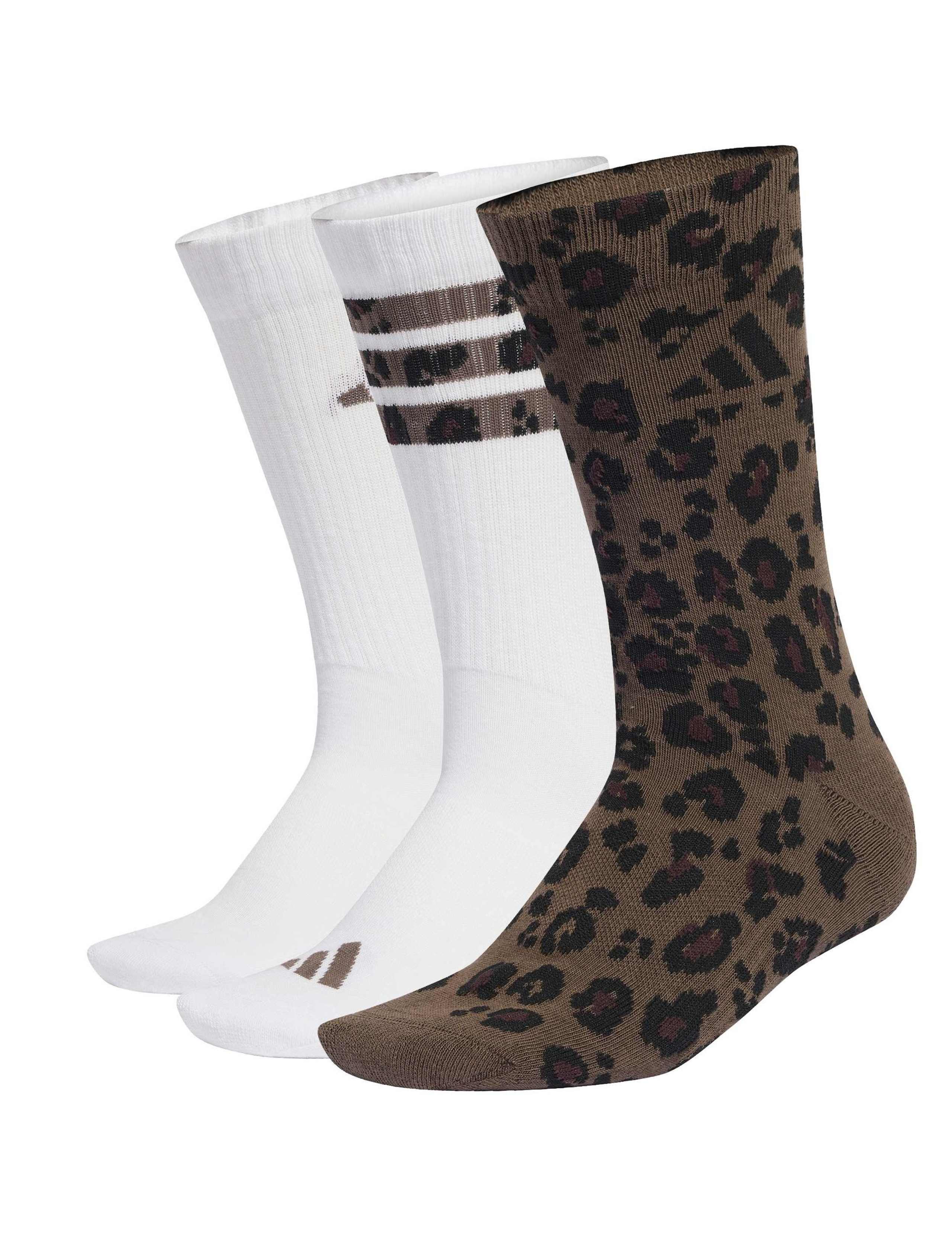3 Pack Cotton Rich Leopard Print Socks 1 of 7