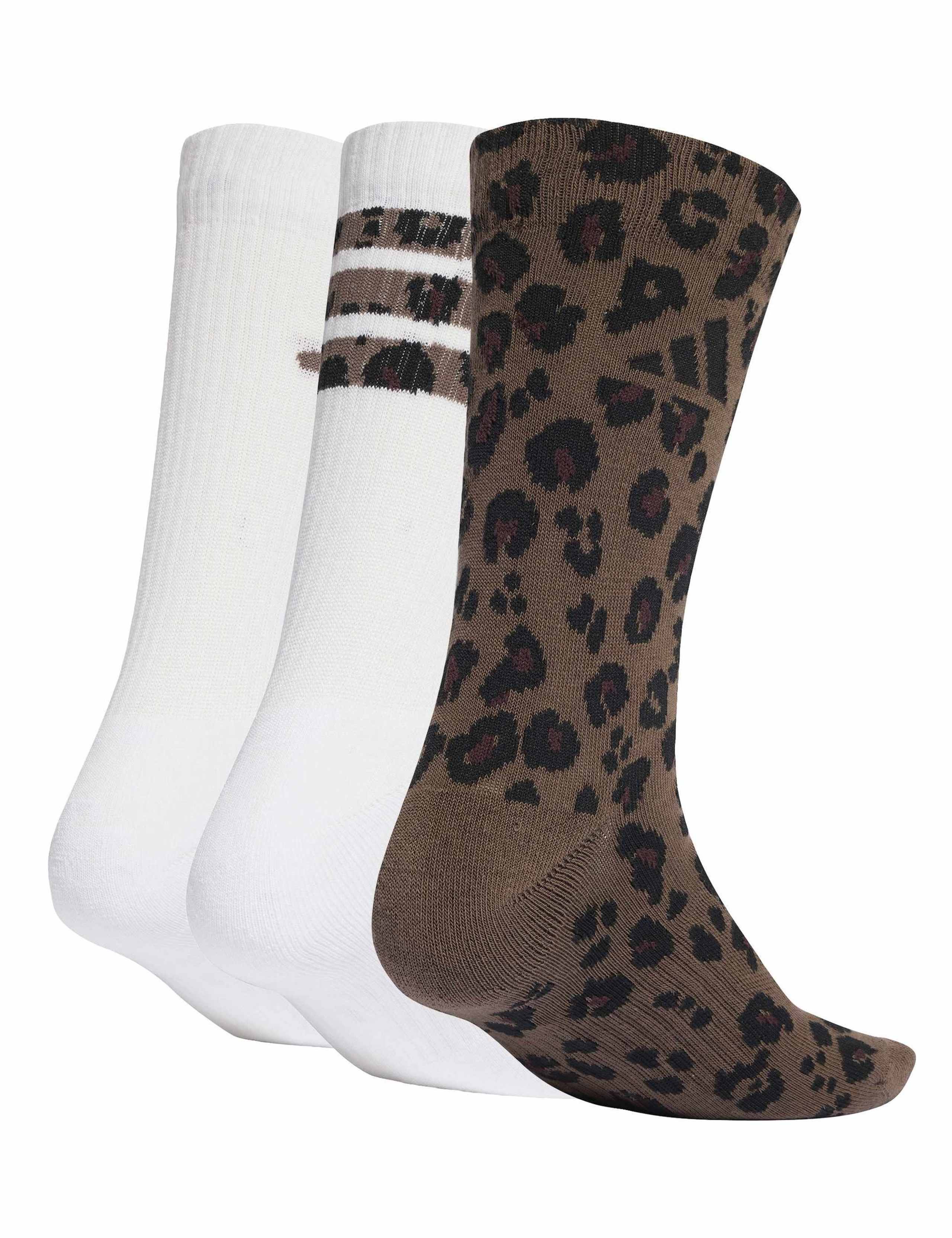 3 Pack Cotton Rich Leopard Print Socks 2 of 7
