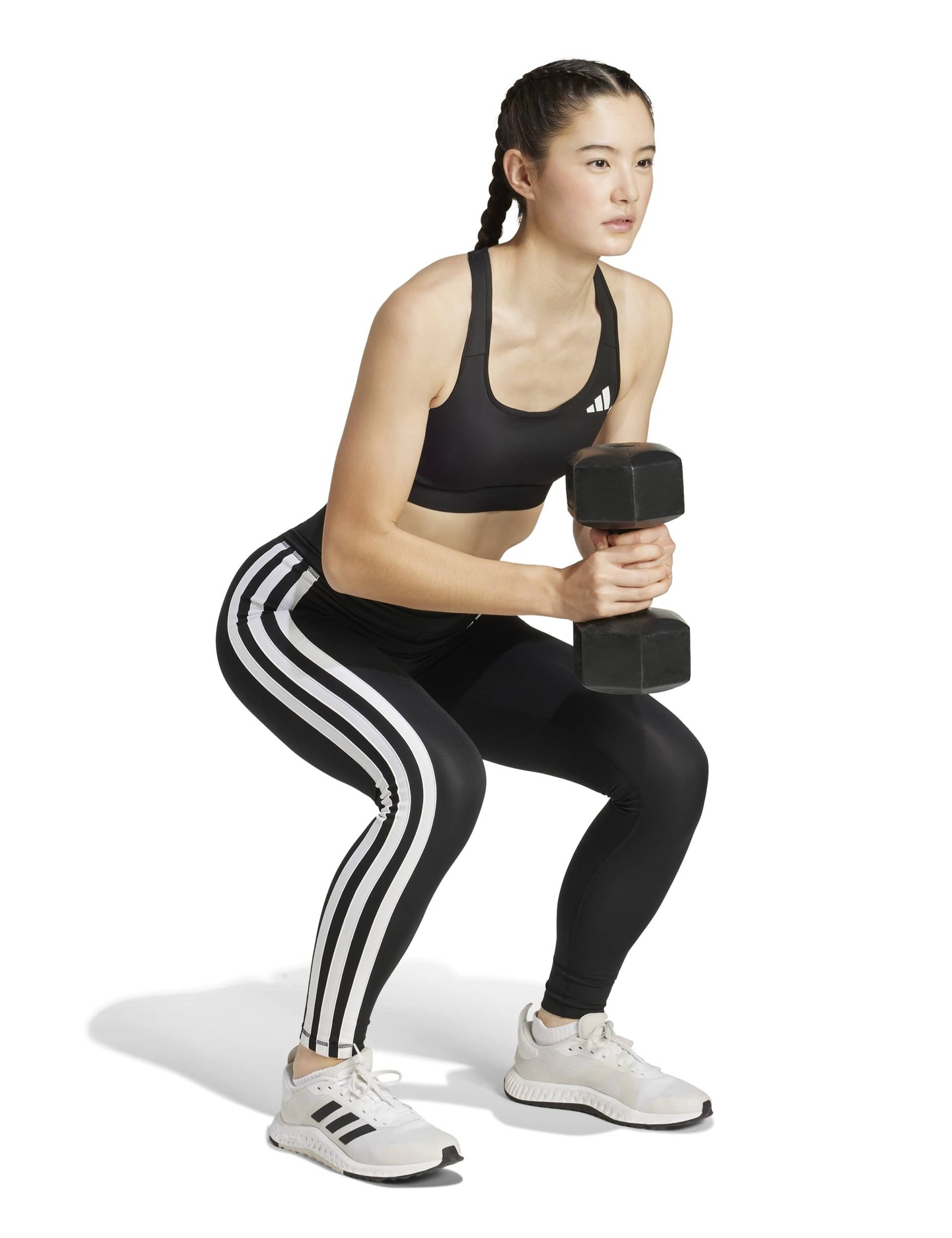 Optime Essentials 3-Stripes High Waisted 7/8 Leggings 3 of 6