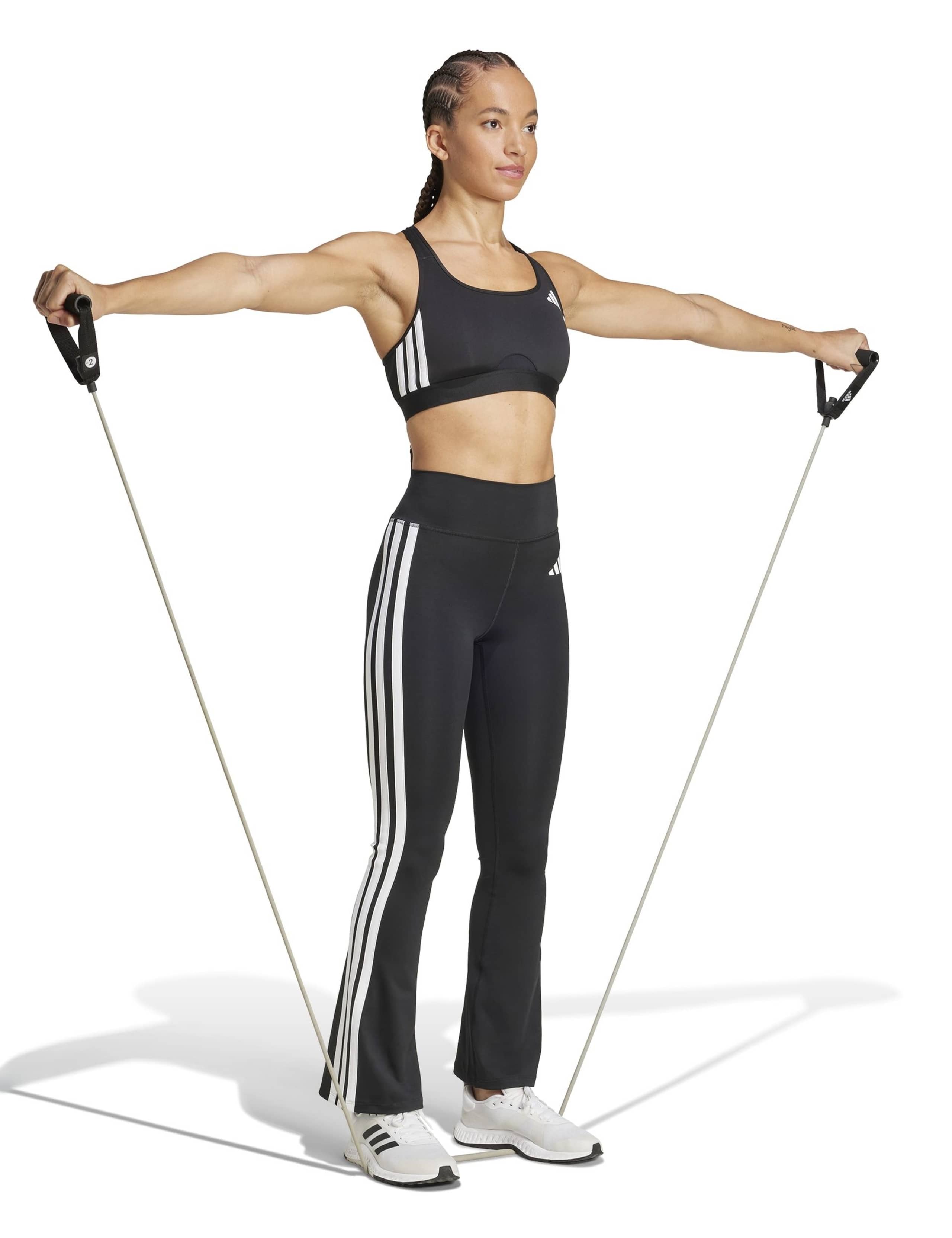 Essentials 3-Stripes High Waisted Flared Leggings 3 of 6