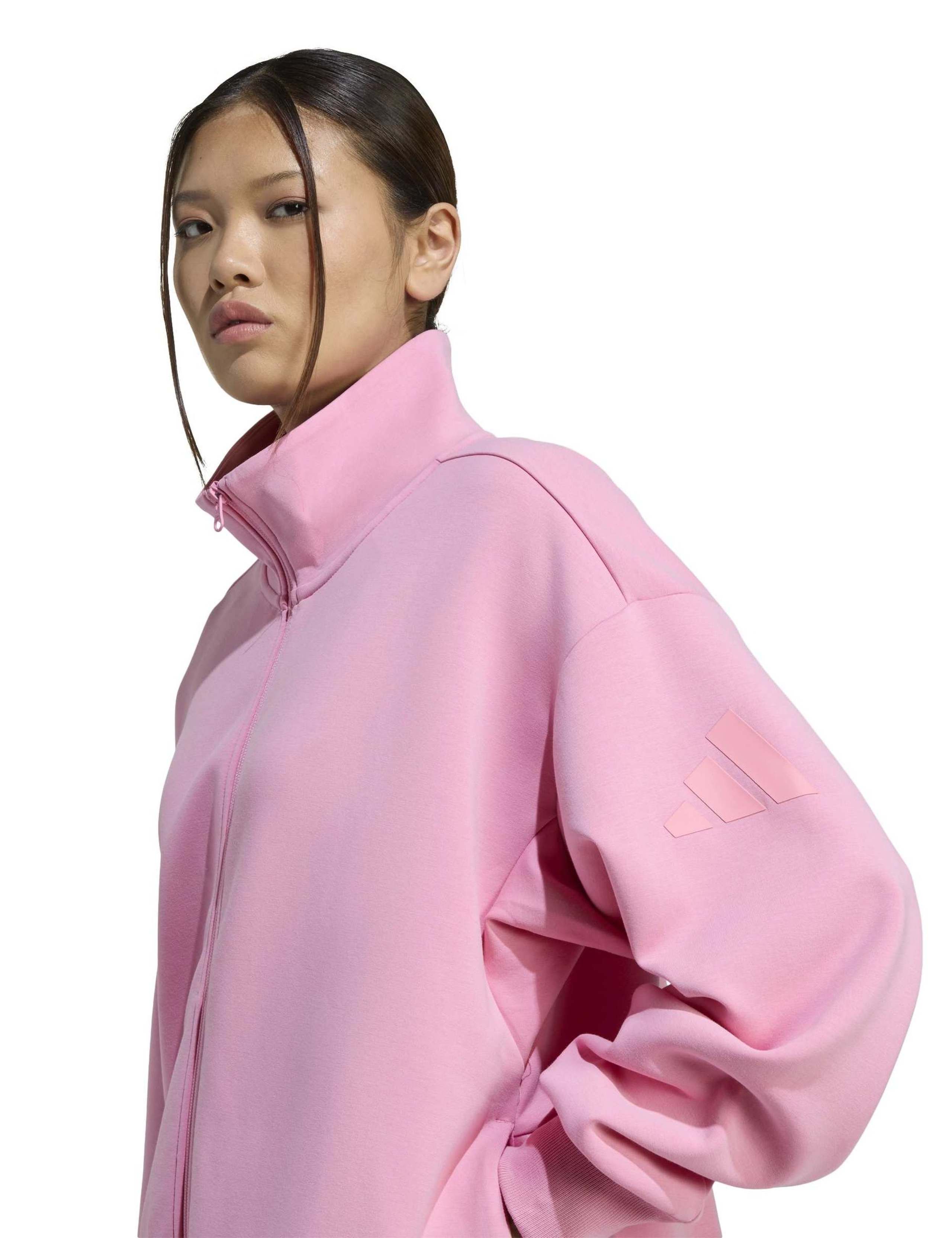 Soft Lux Zip Up Sweatshirt with Modal 5 of 6