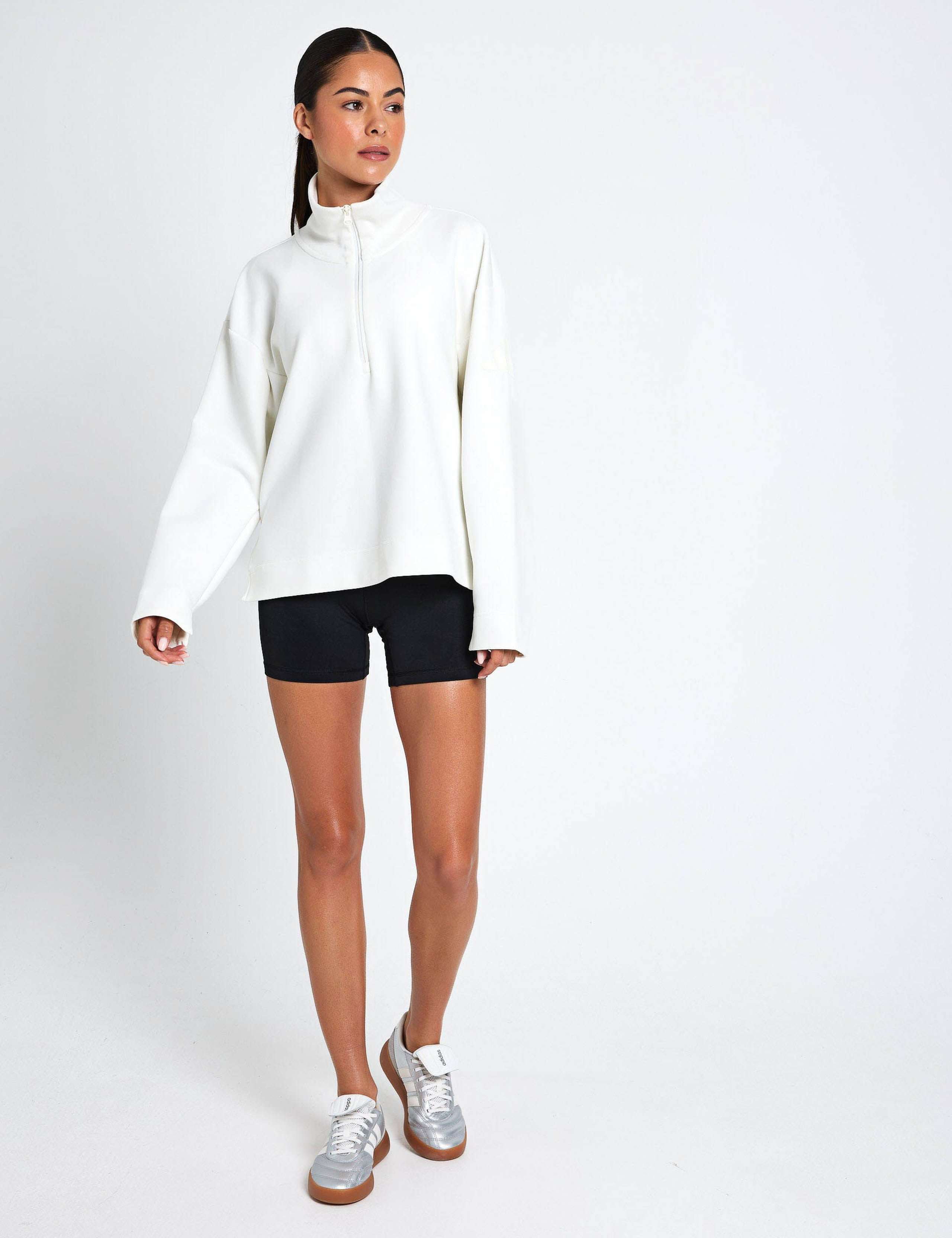 Soft Lux Quarter-Zip Sweatshirt with Modal 2 of 5