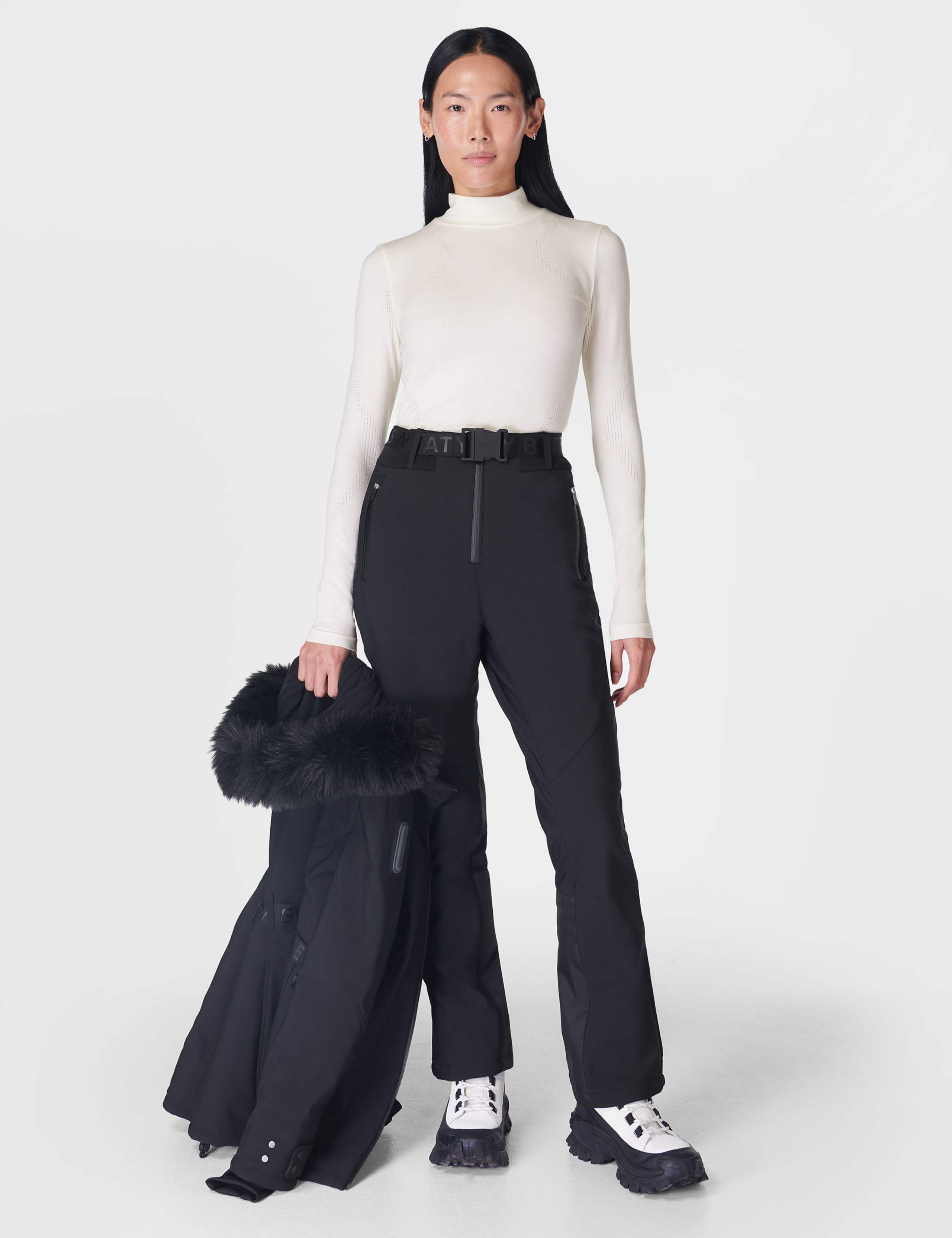 Wool Blend High Neck Base Layer Top 3 of 6
