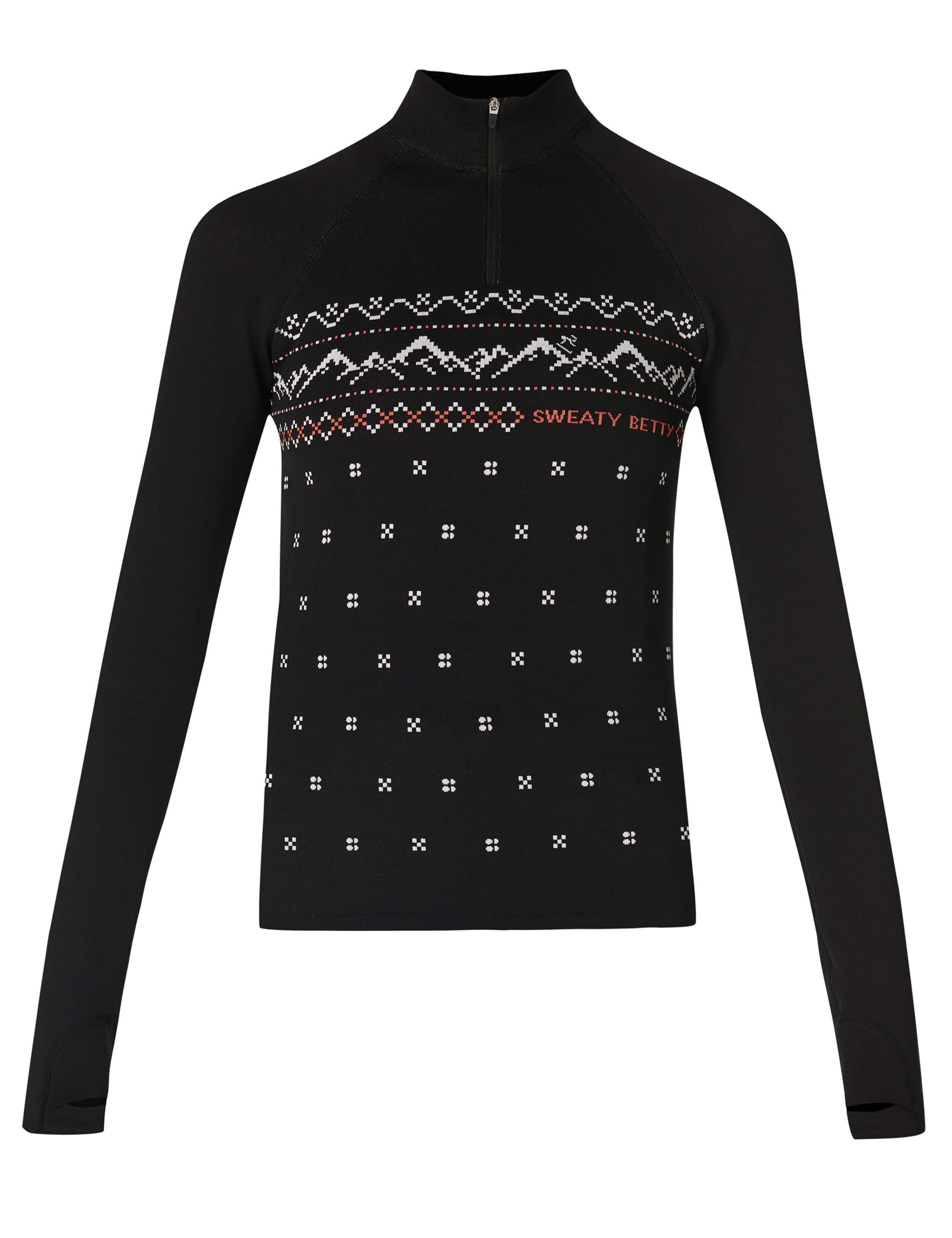 Alpine Betty Jacquard Half Zip Base Layer Top 2 of 6