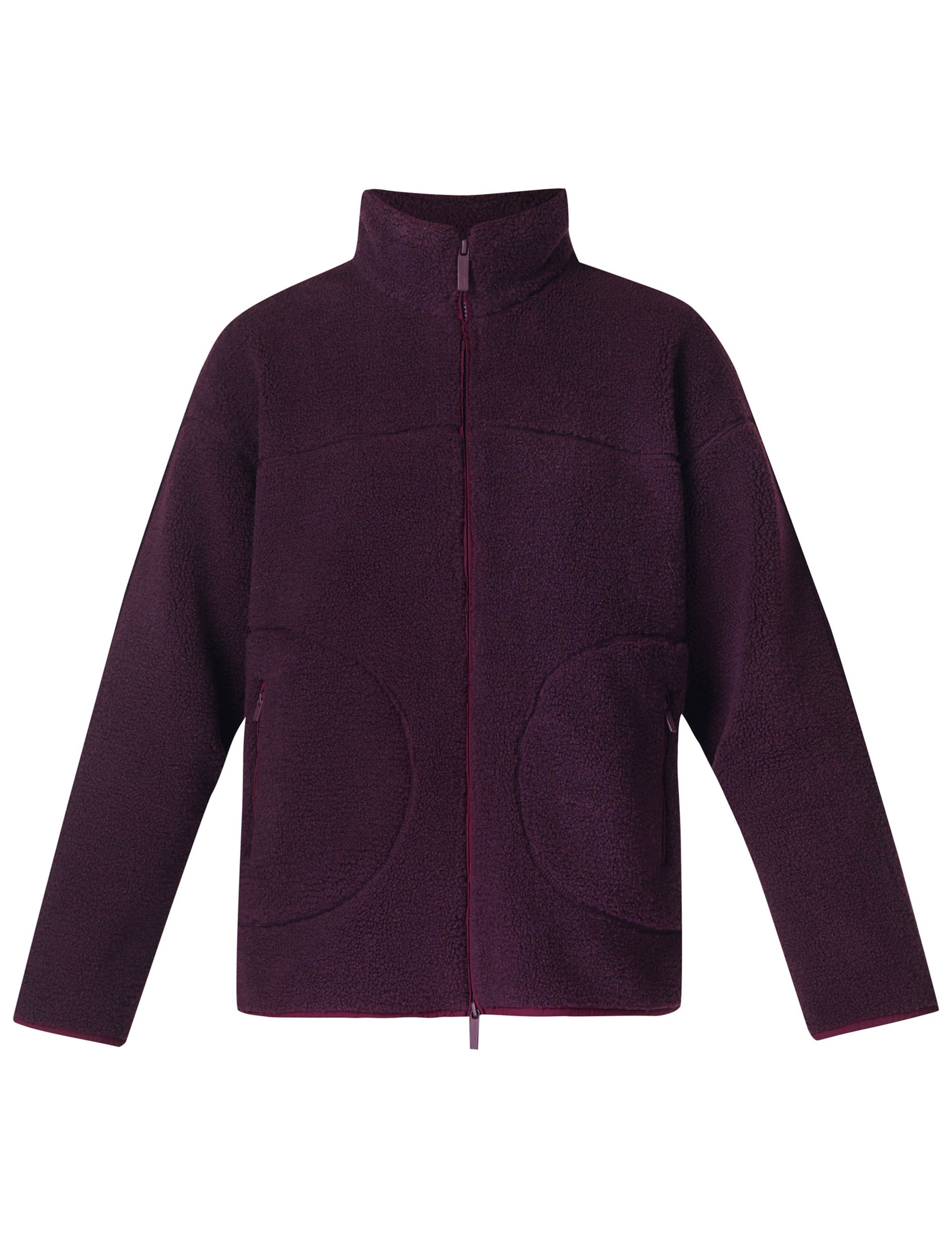 Plush Textured Zip Up Fleece Jacket 2 of 6