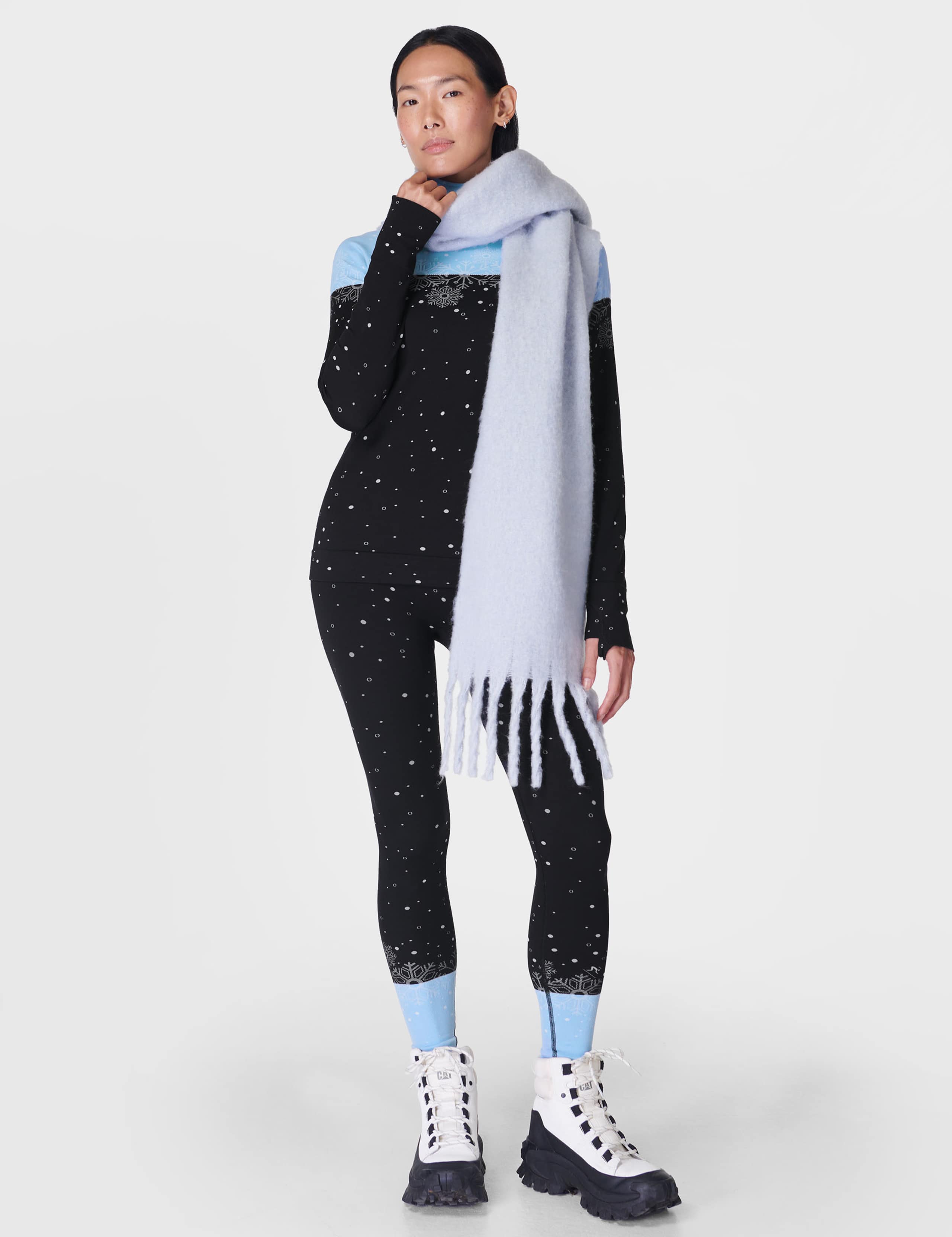 Snowflake High Waisted Leggings 3 of 6