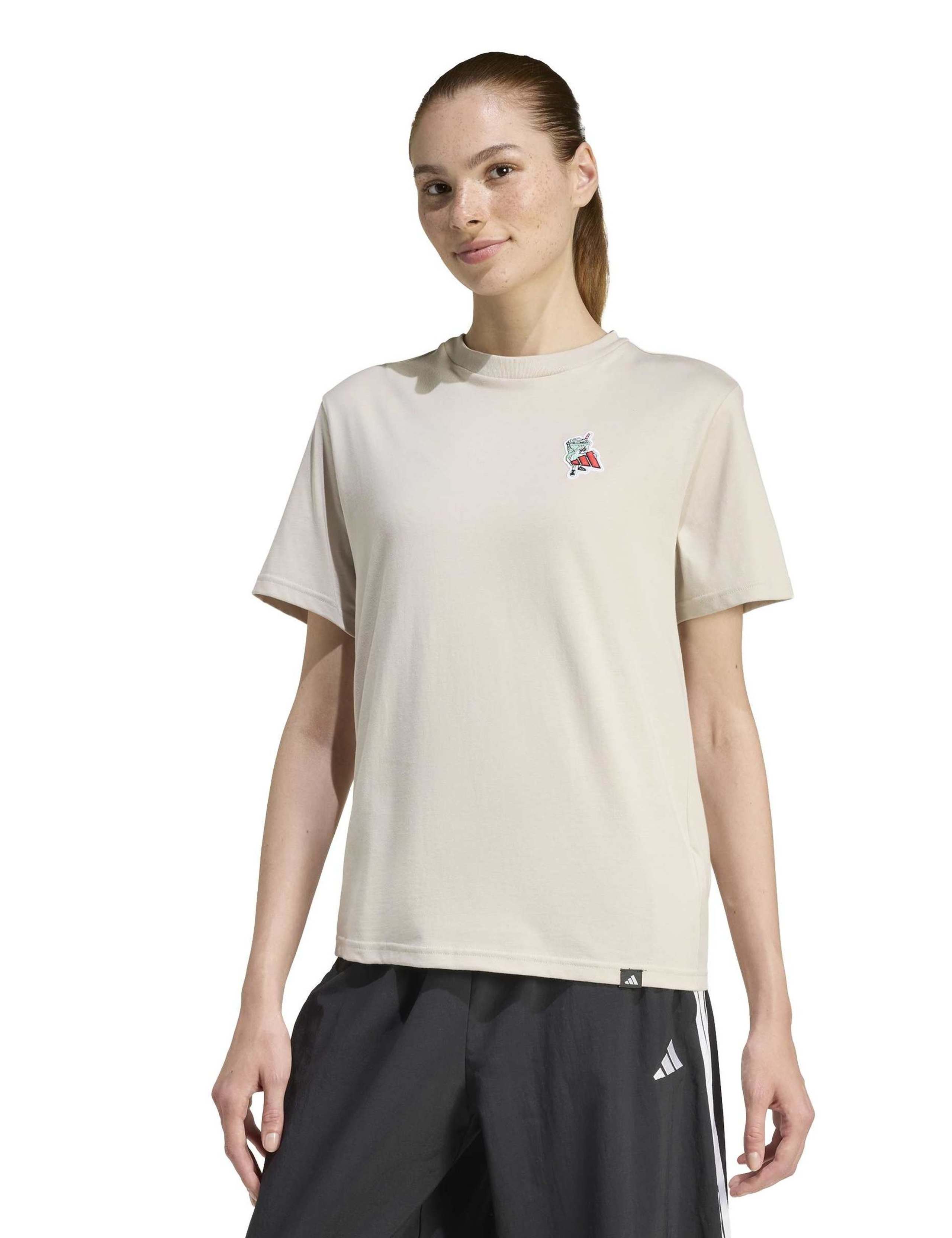 Pure Cotton Graphic Crew Neck T-Shirt 1 of 5