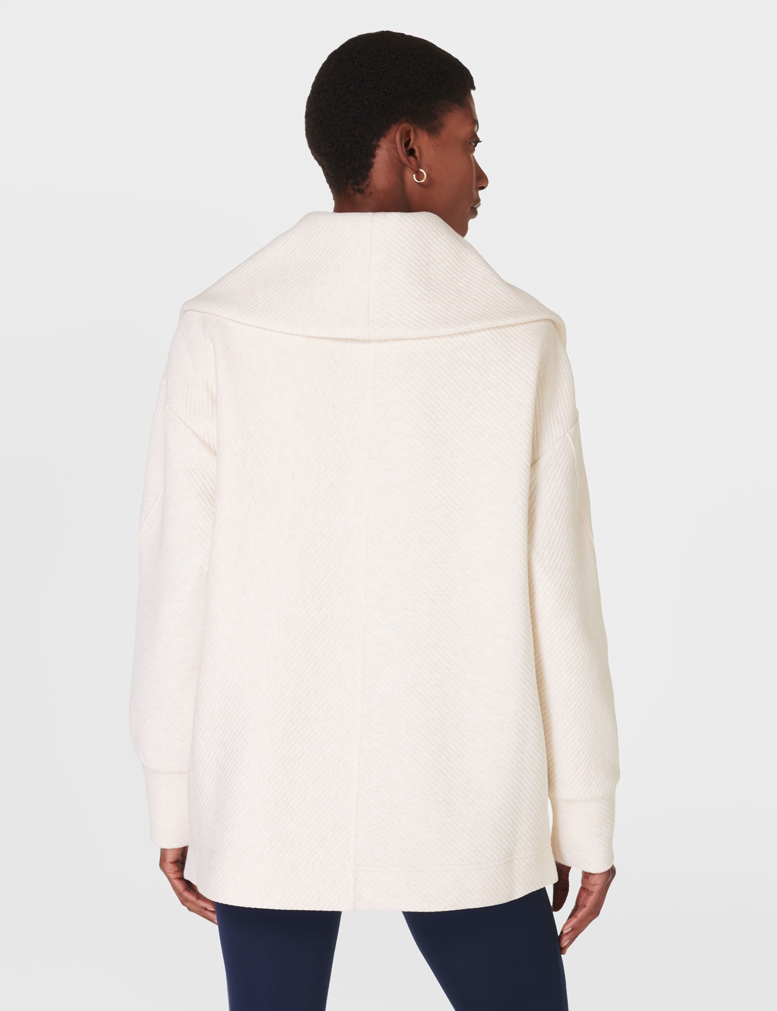 Radiant Ribbed Collared Half Zip Sweatshirt 4 of 6