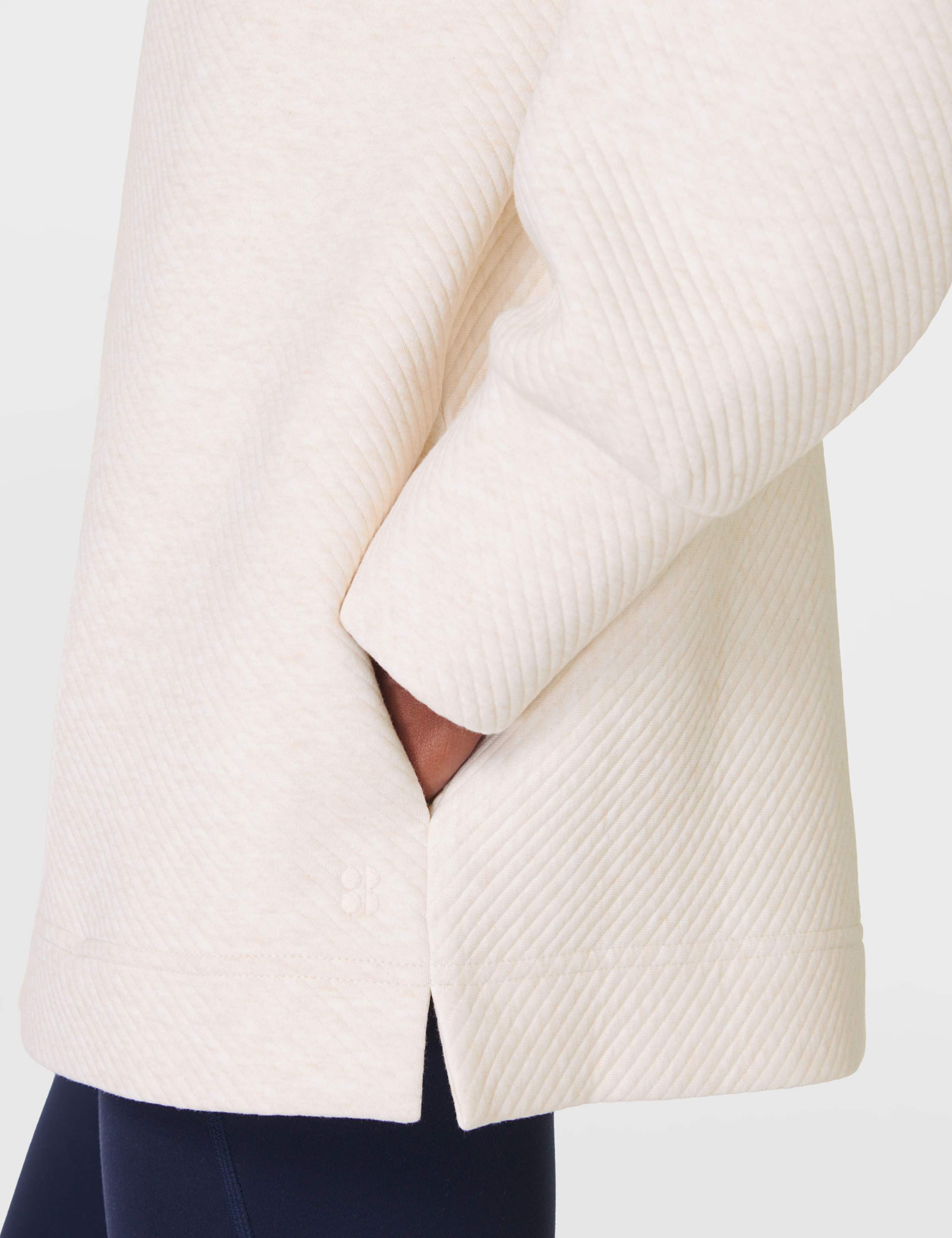 Radiant Ribbed Collared Half Zip Sweatshirt 6 of 6