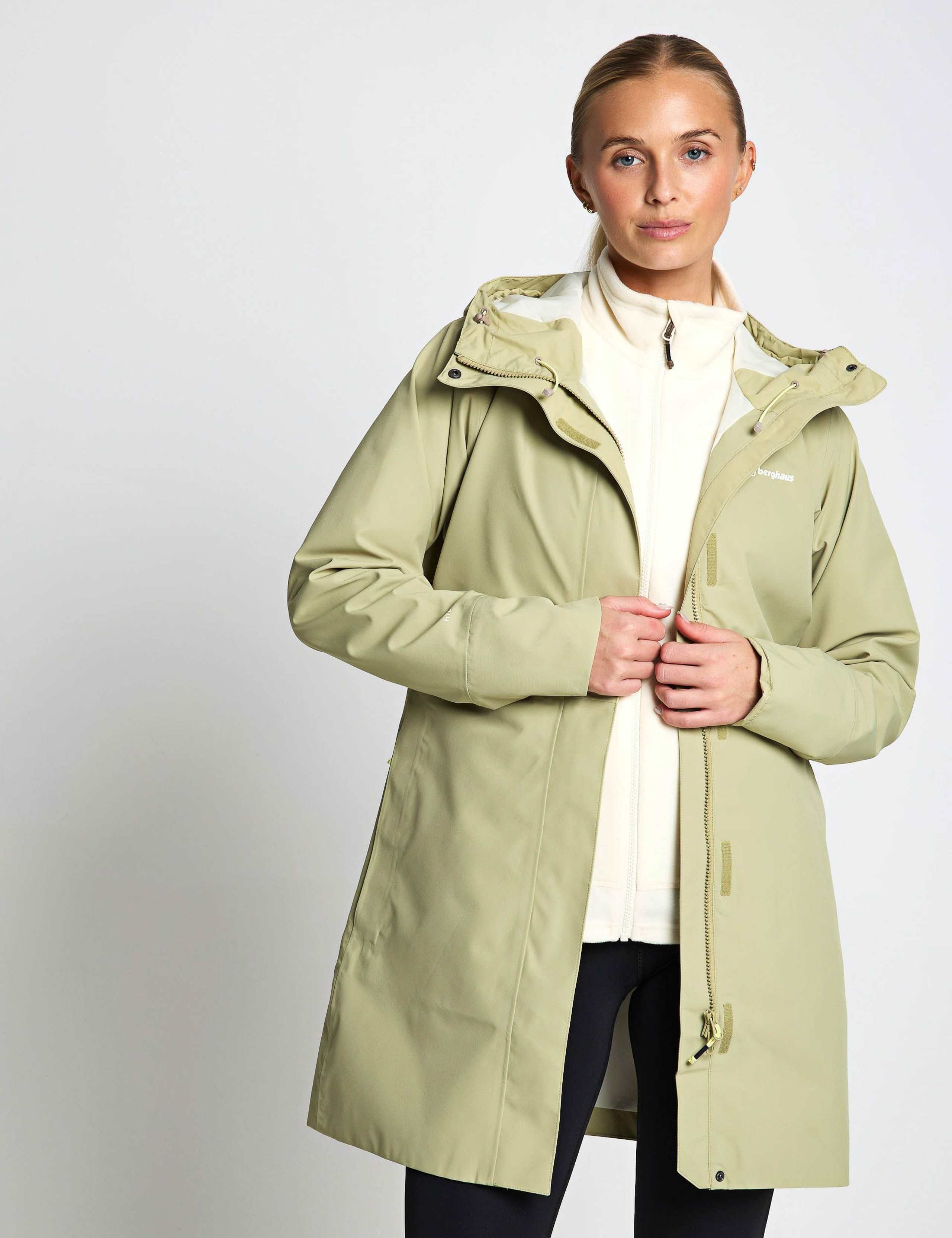 Omeara Waterproof Hooded Long Raincoat 1 of 6