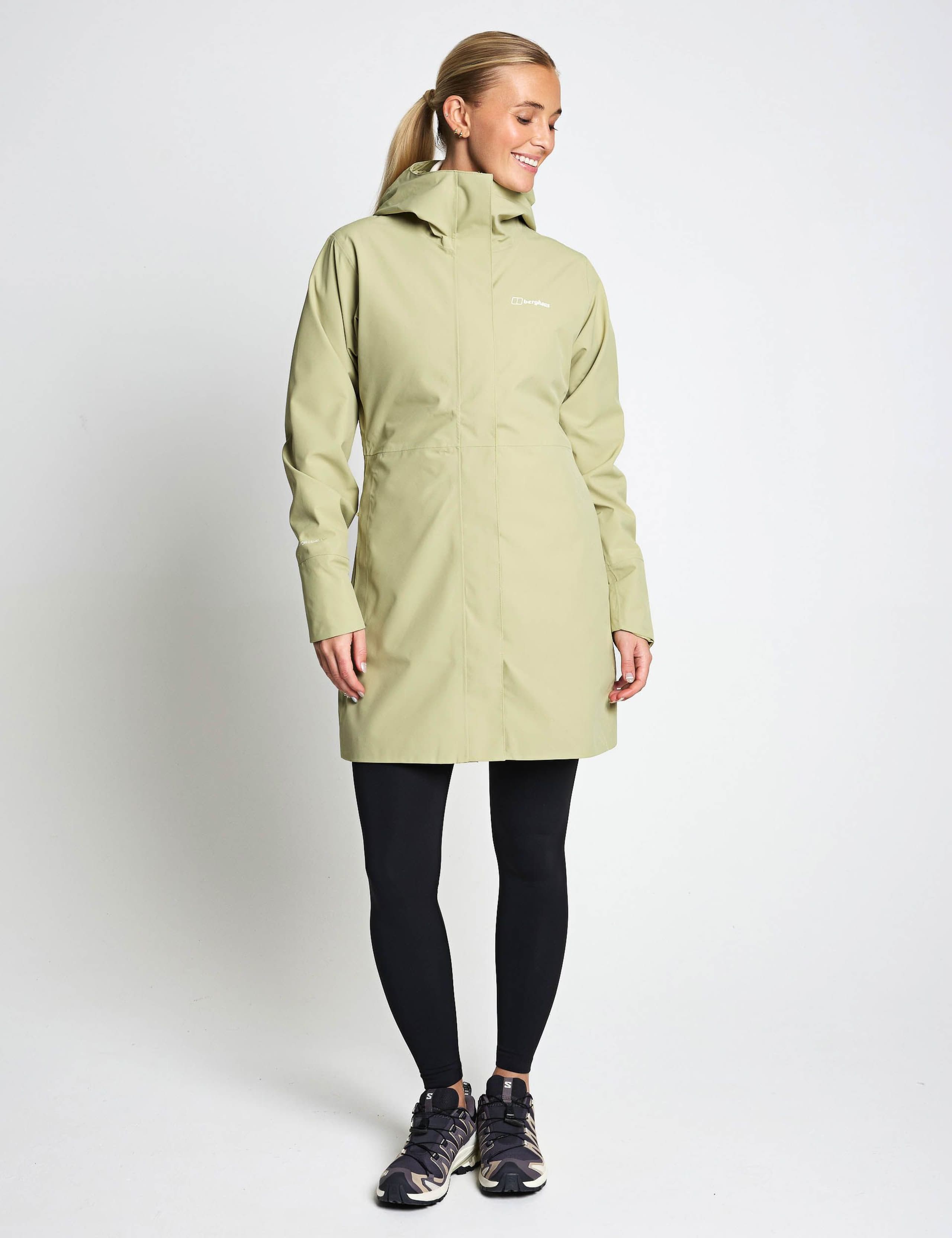 Omeara Waterproof Hooded Long Raincoat 2 of 6