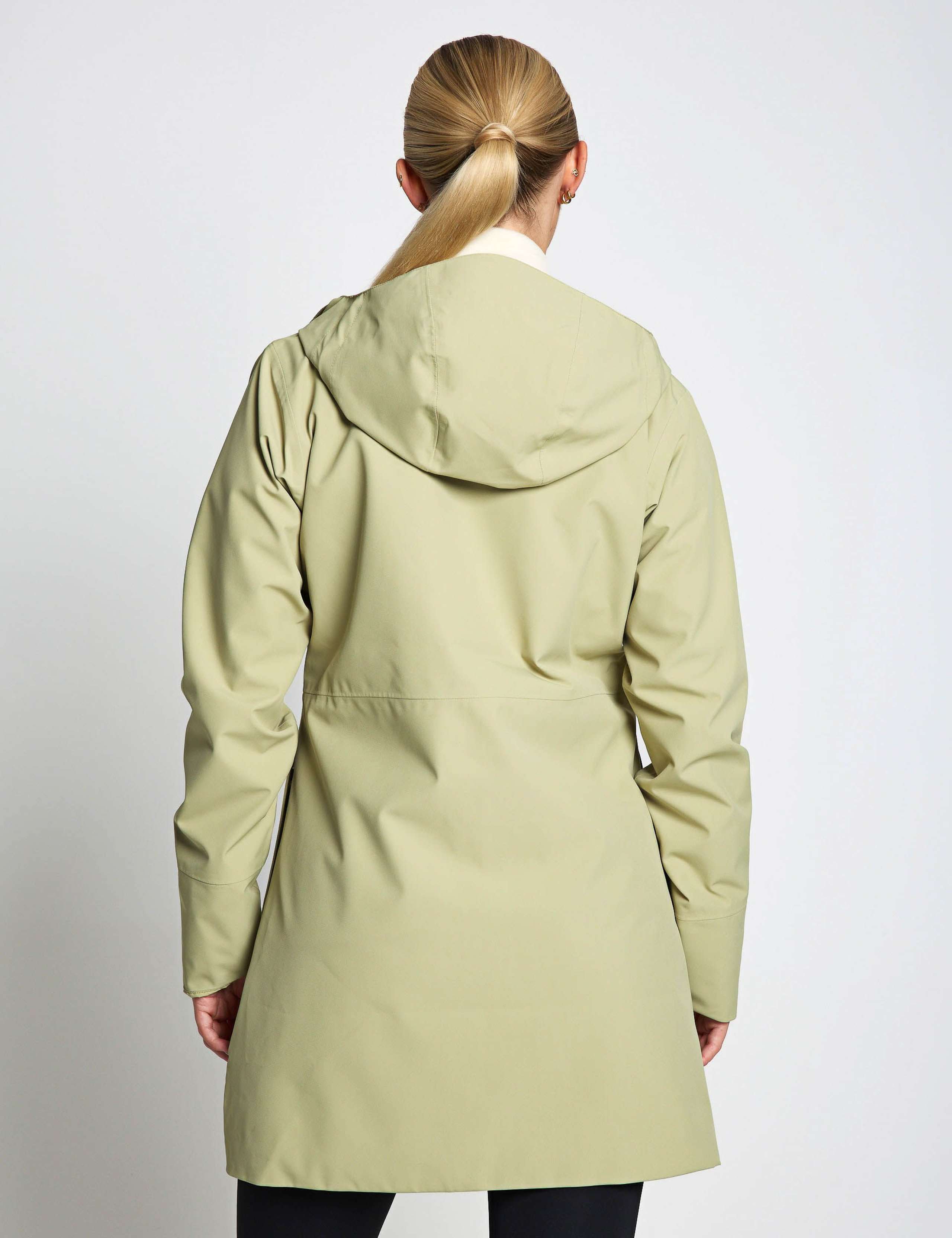 Omeara Waterproof Hooded Long Raincoat 4 of 6