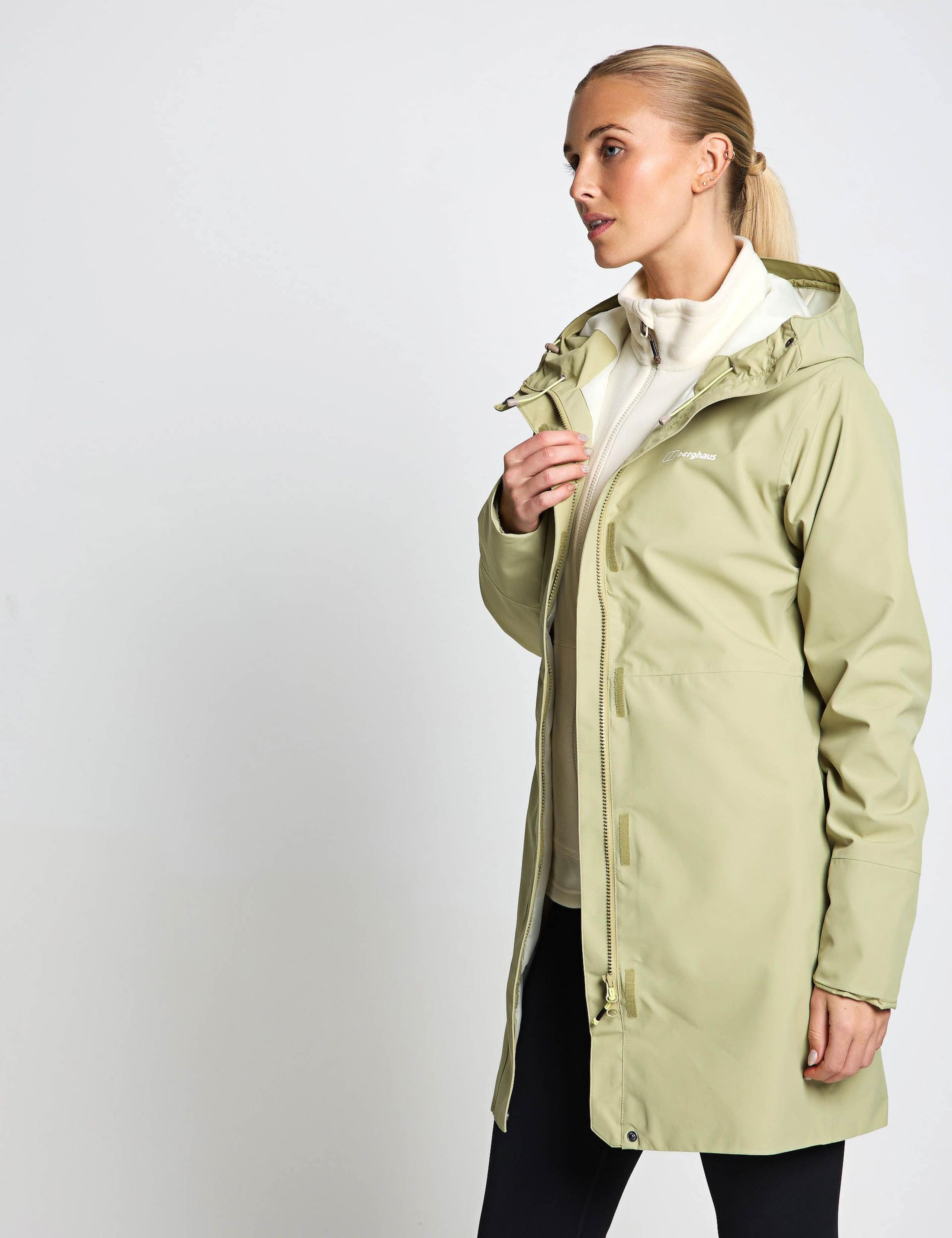 Omeara Waterproof Hooded Long Raincoat 5 of 6