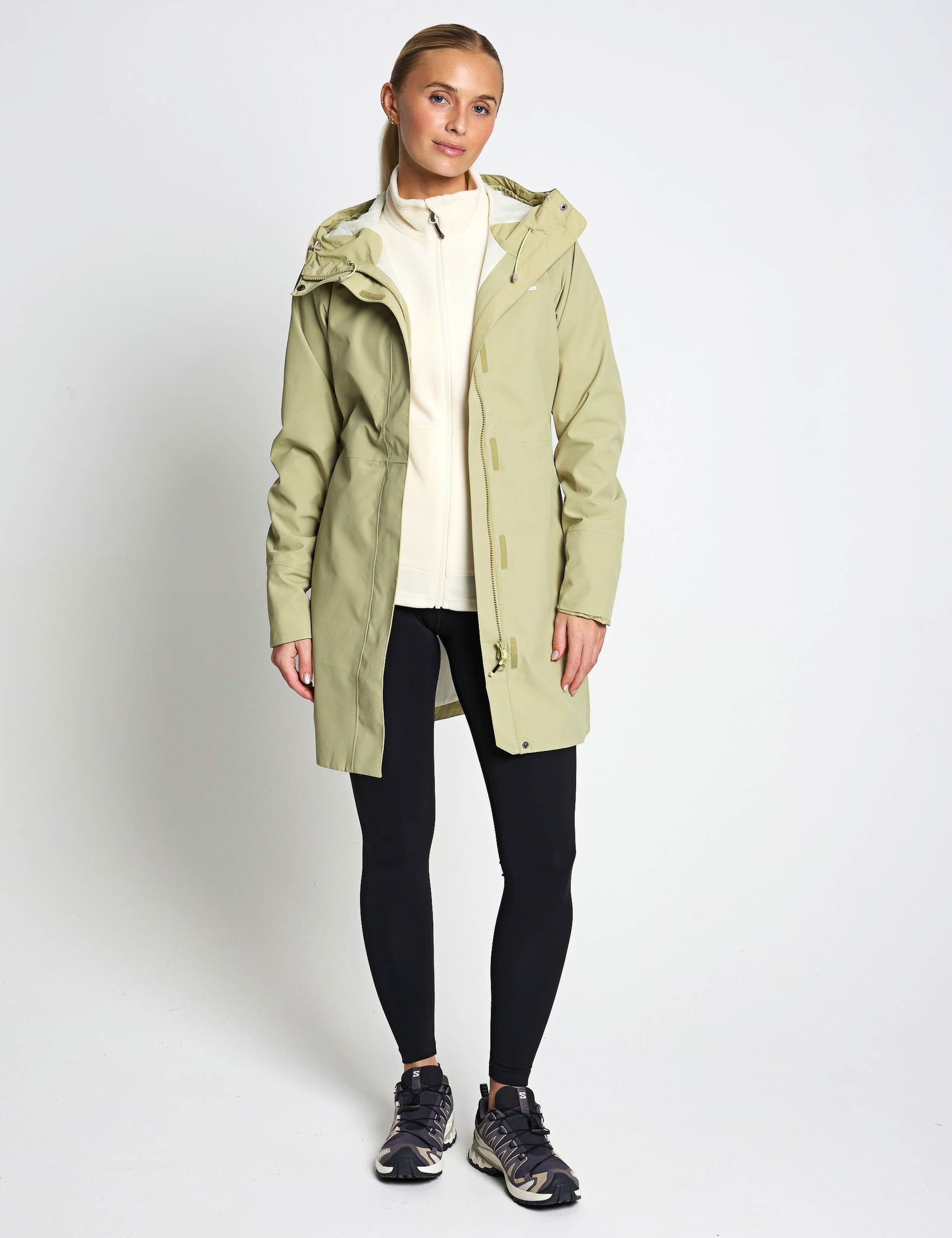 Omeara Waterproof Hooded Long Raincoat 6 of 6