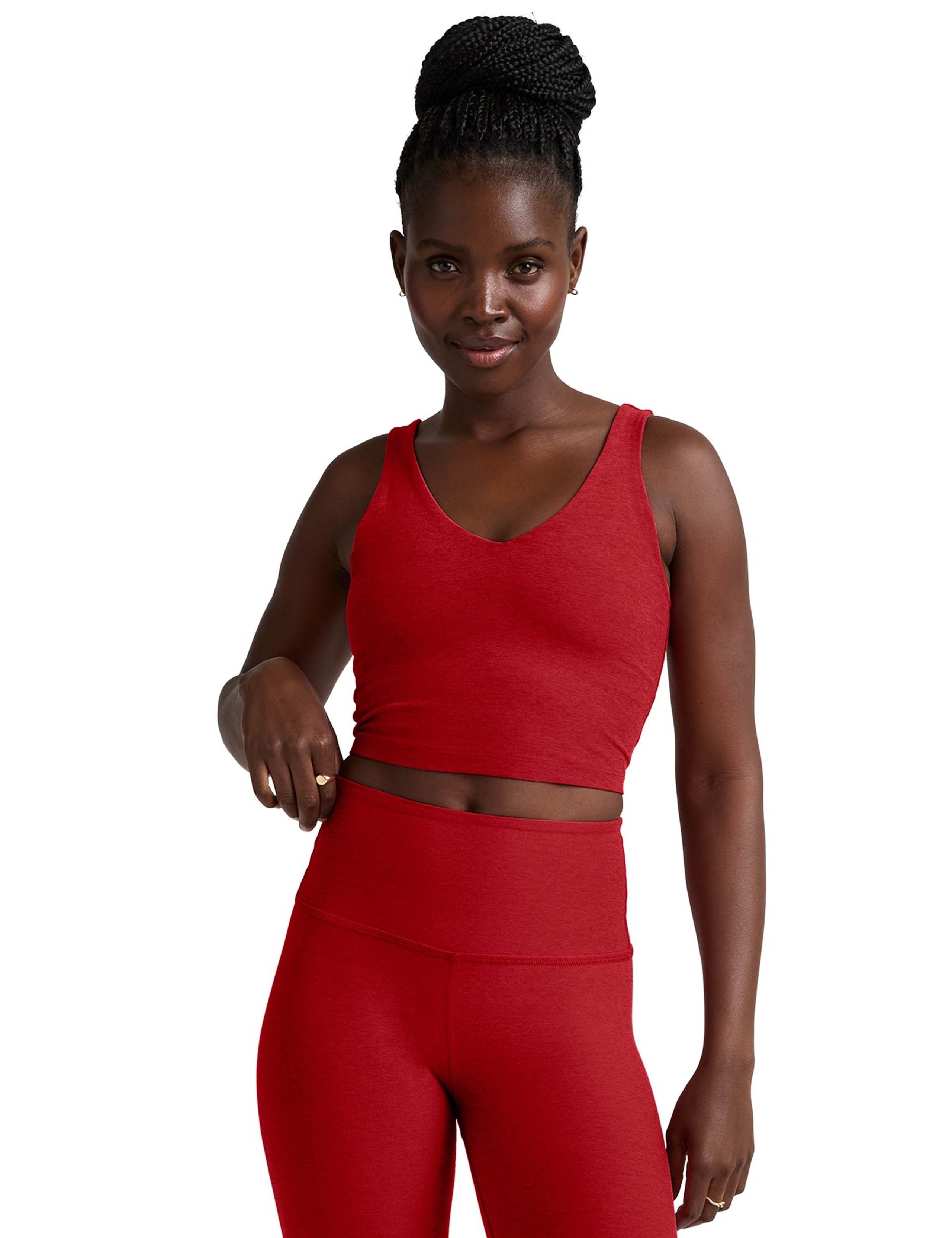 Spacedye Good Day V-Neck Crop Vest Top 1 of 4