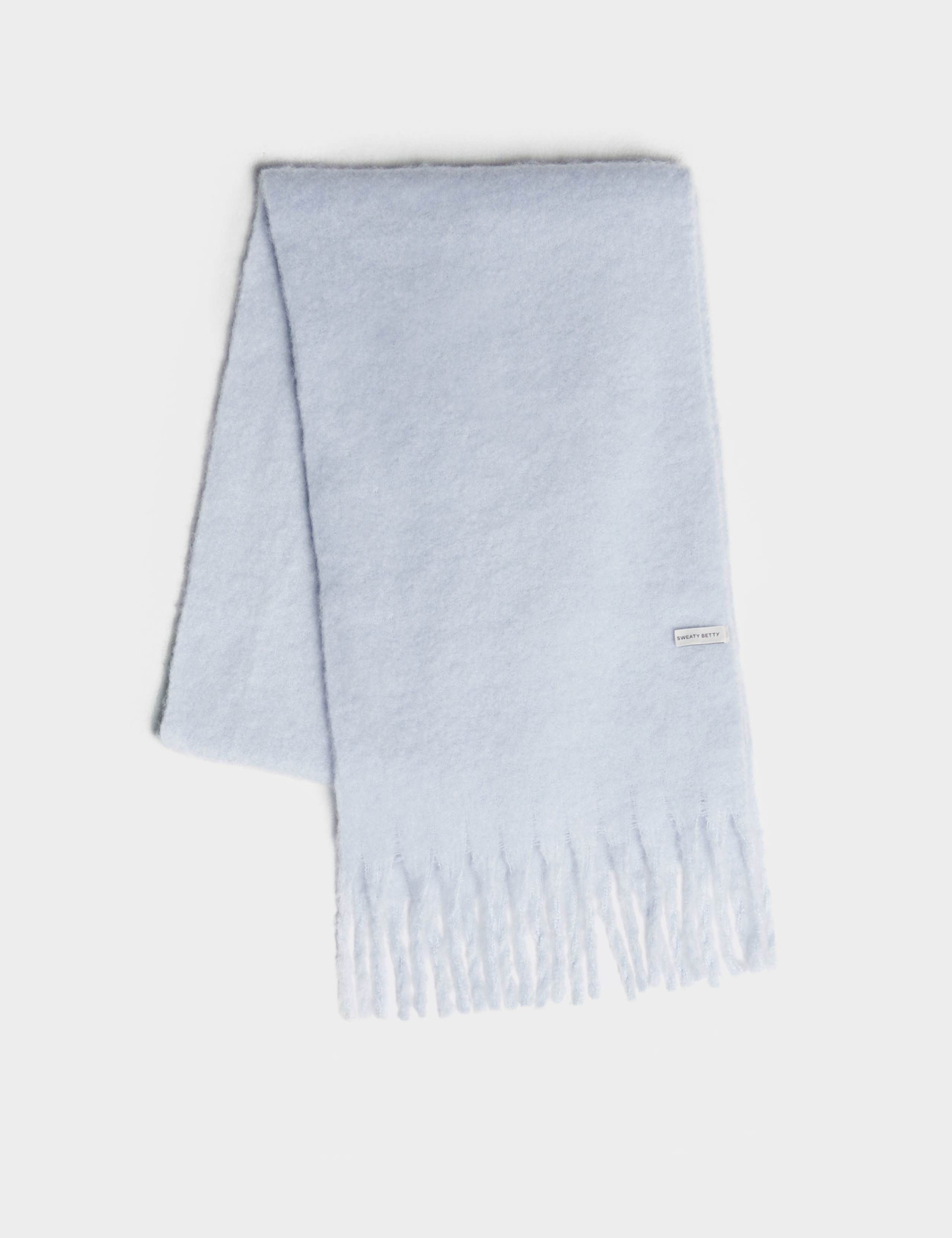 Soft Cloud Knitted Tassel Scarf 2 of 4