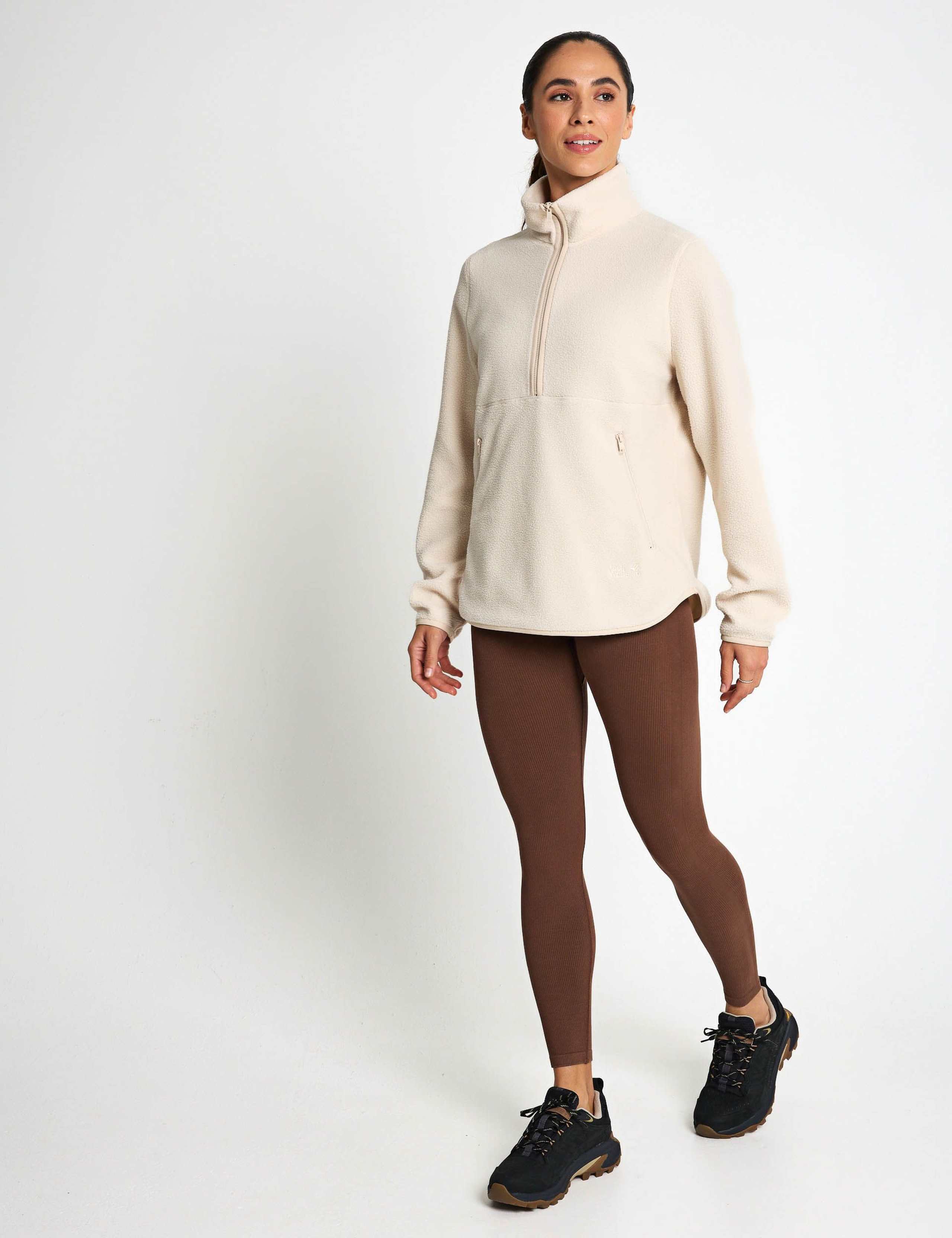 Lite Curl Half Zip Funnel Neck Fleece Jacket 6 of 6