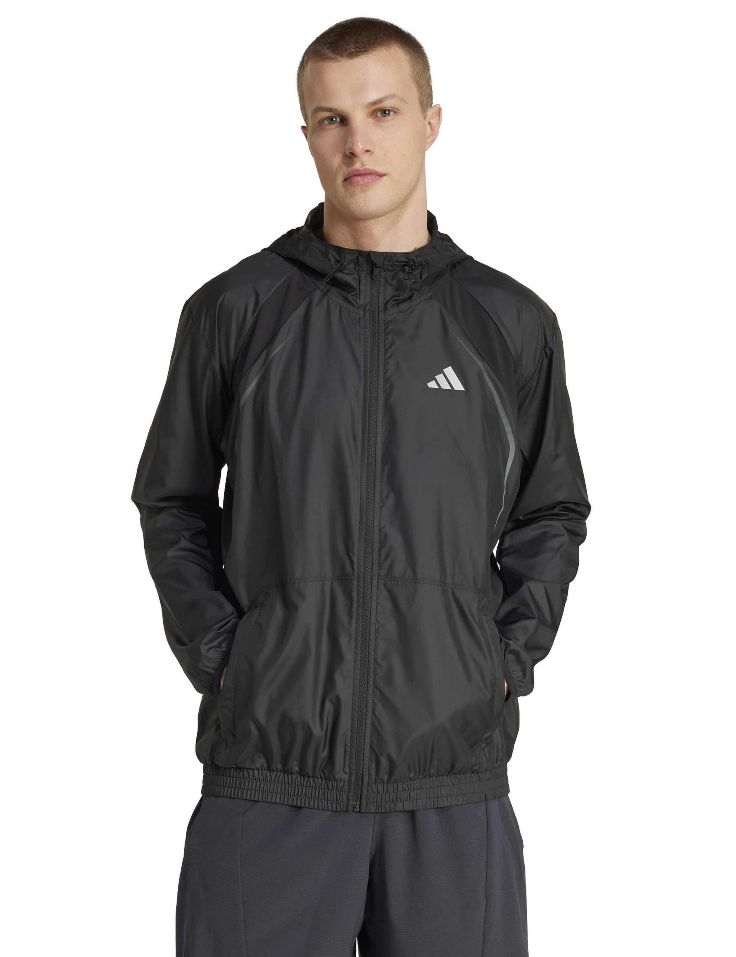 Tech Apparel Hooded Windbreaker Sports Jacket 1 of 6