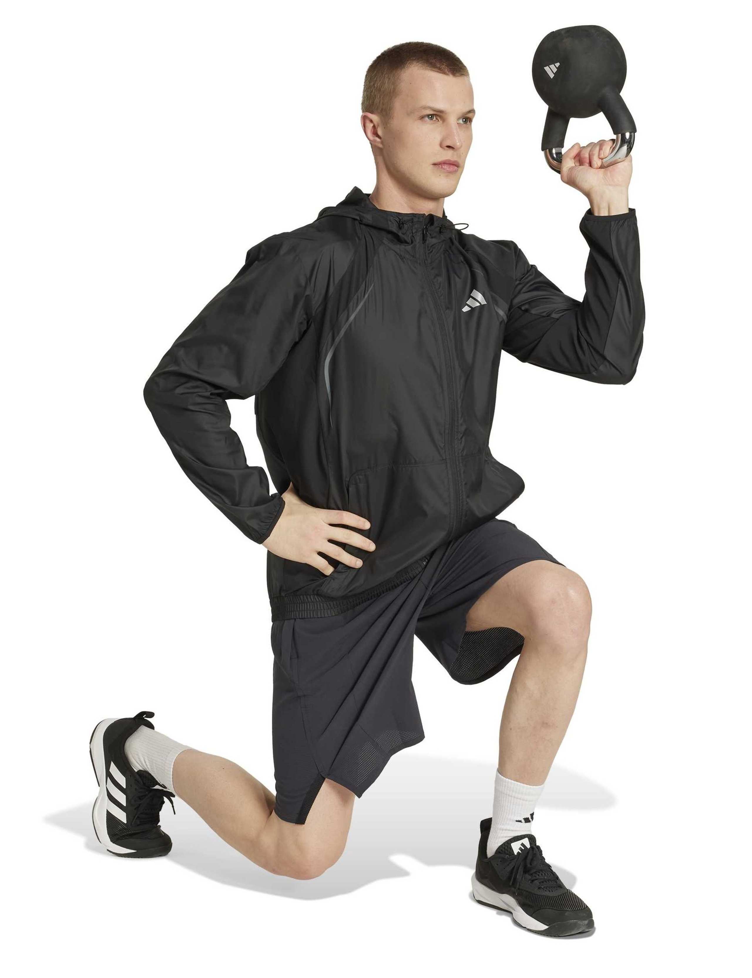 Tech Apparel Hooded Windbreaker Sports Jacket 3 of 6