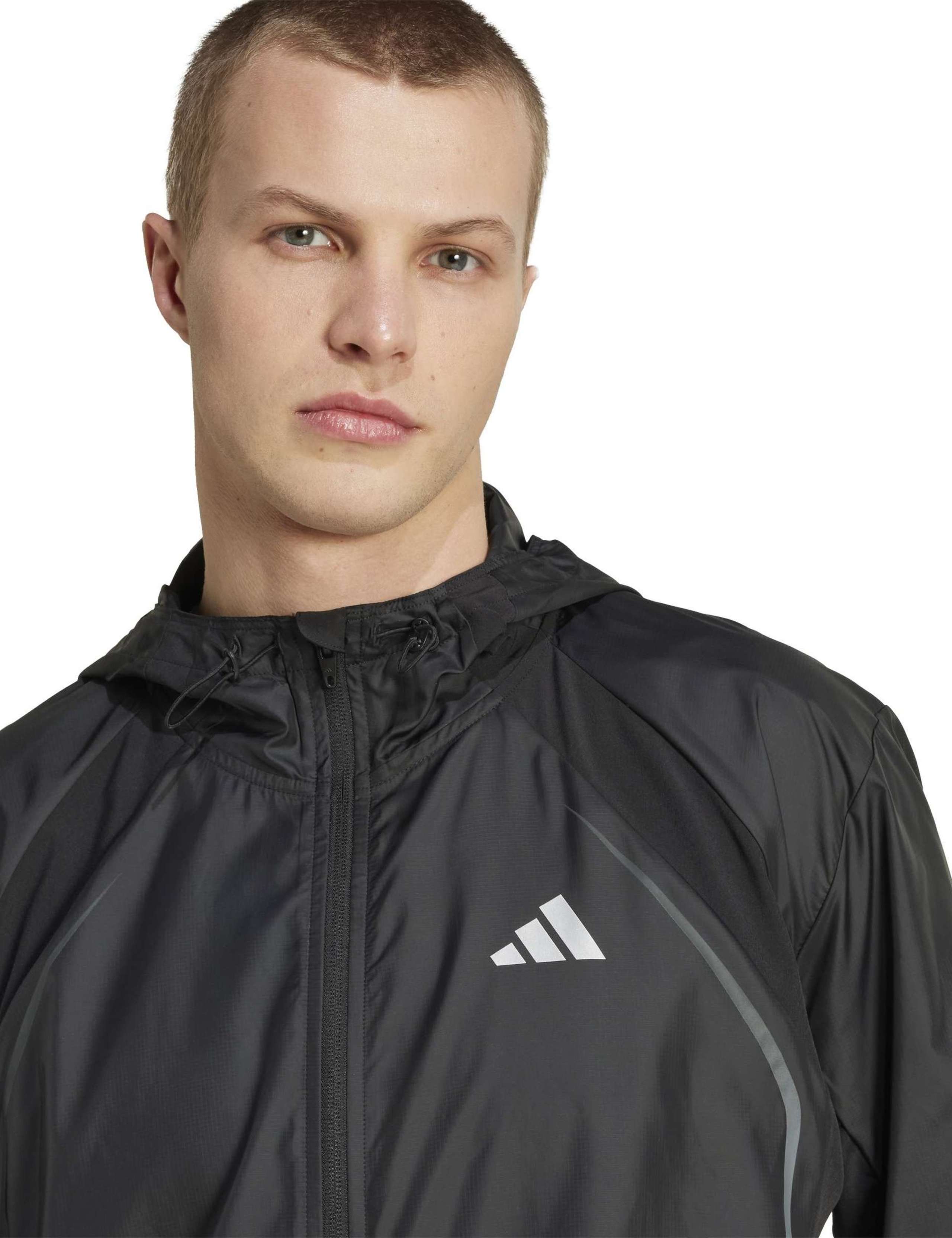 Tech Apparel Hooded Windbreaker Sports Jacket 5 of 6