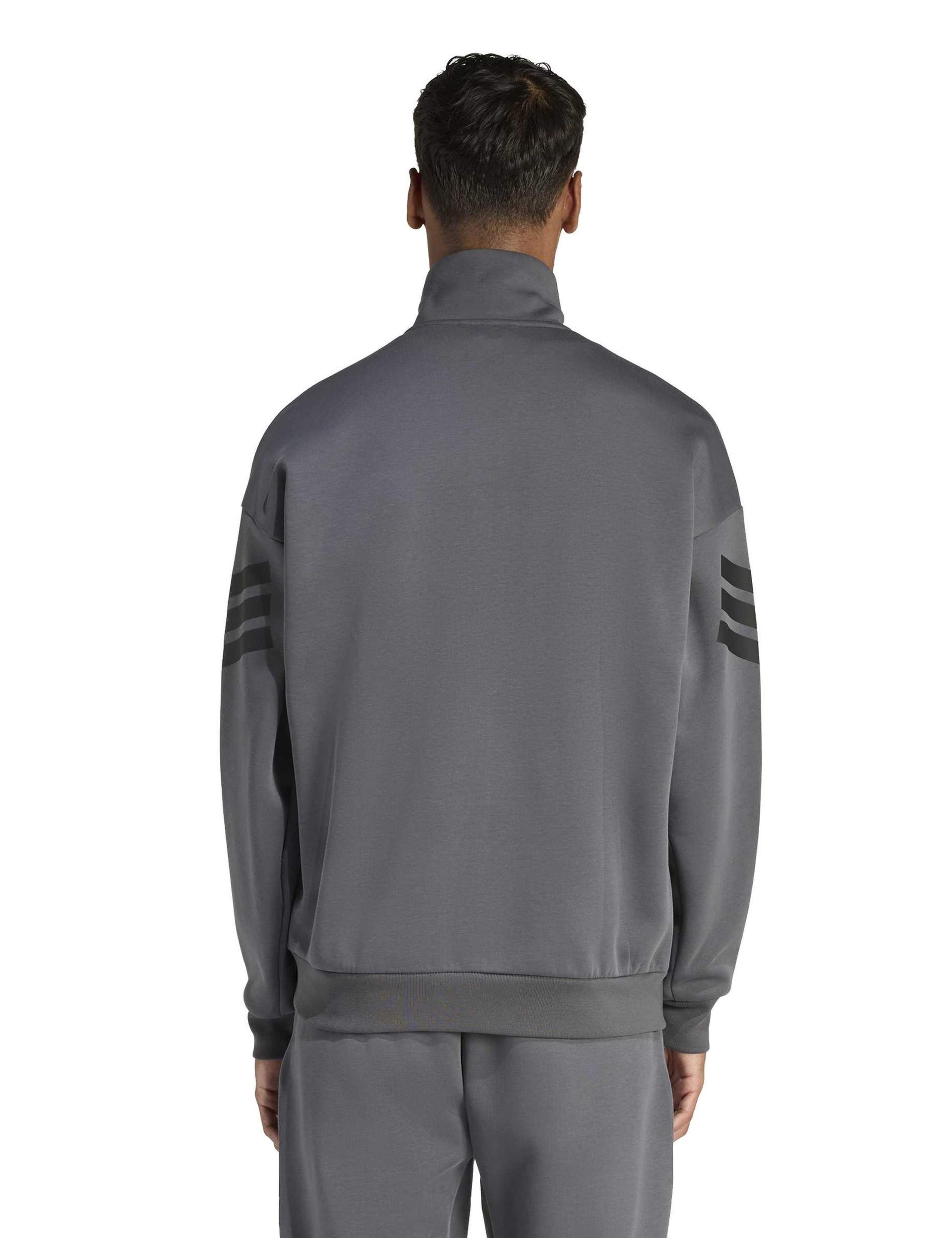 3 Stripes Funnel Neck Zip Up Sports Jacket 4 of 6