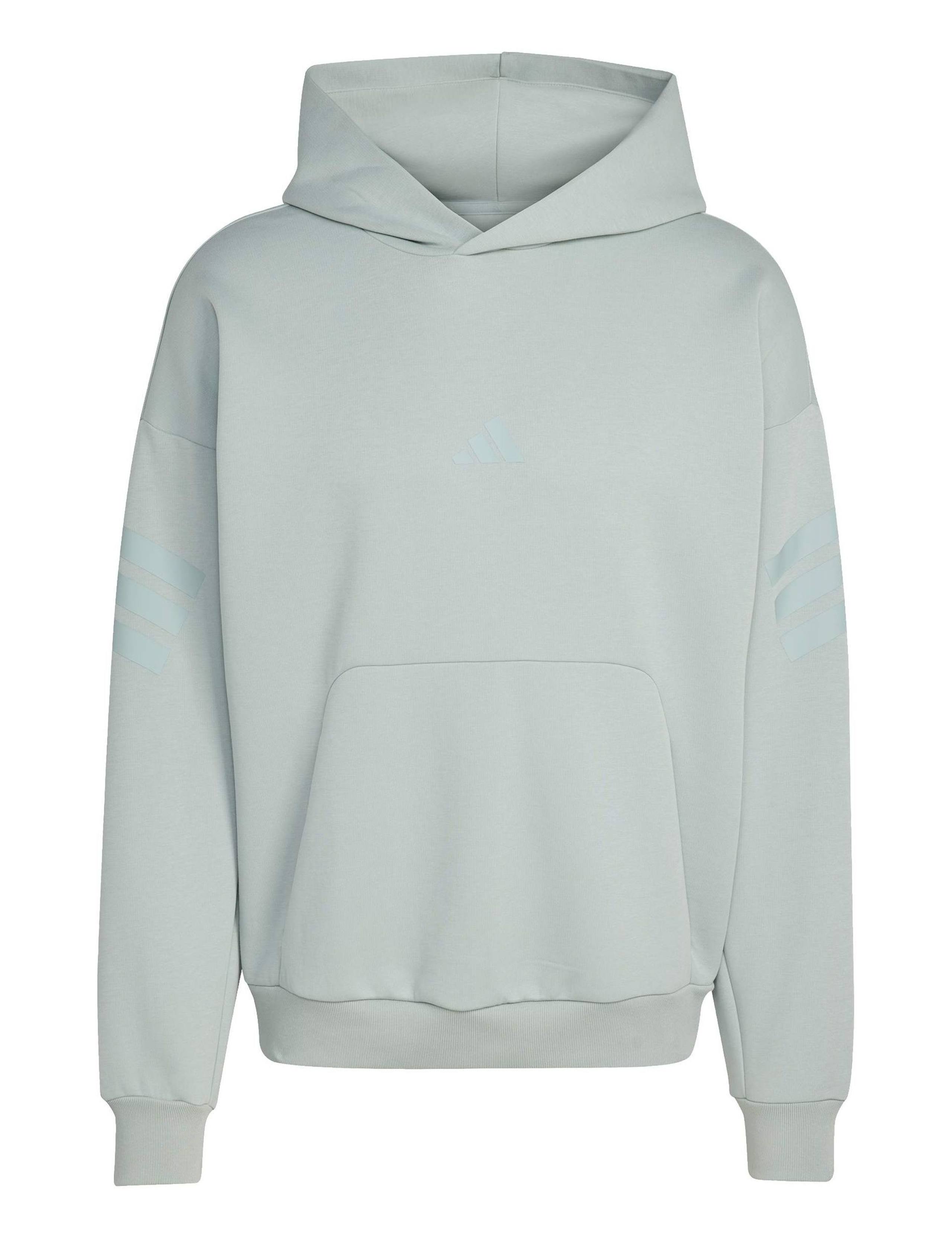Cotton Blend Long Sleeve Hoodie 2 of 6