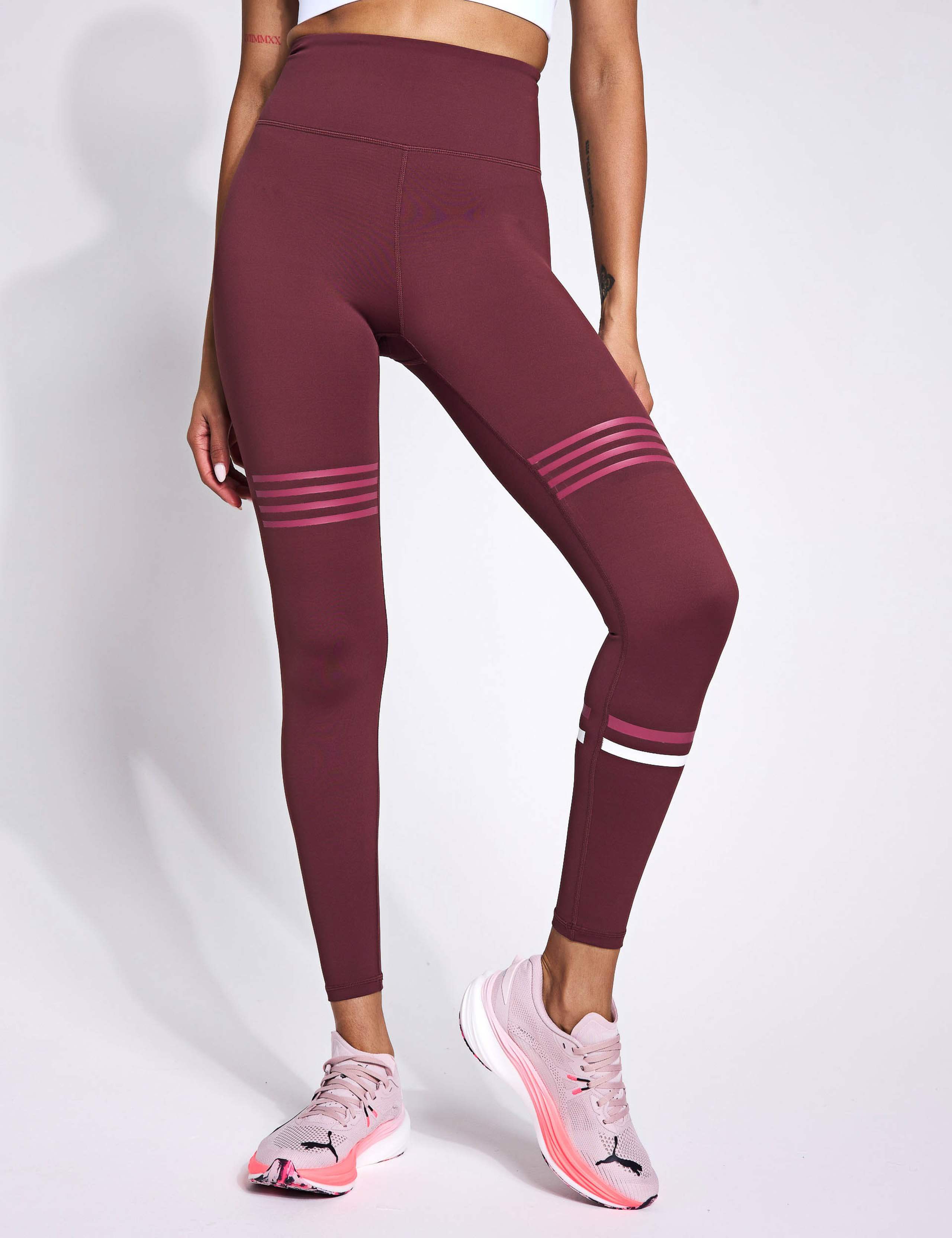 Coco Striped High Waisted 7/8 Leggings 3 of 5