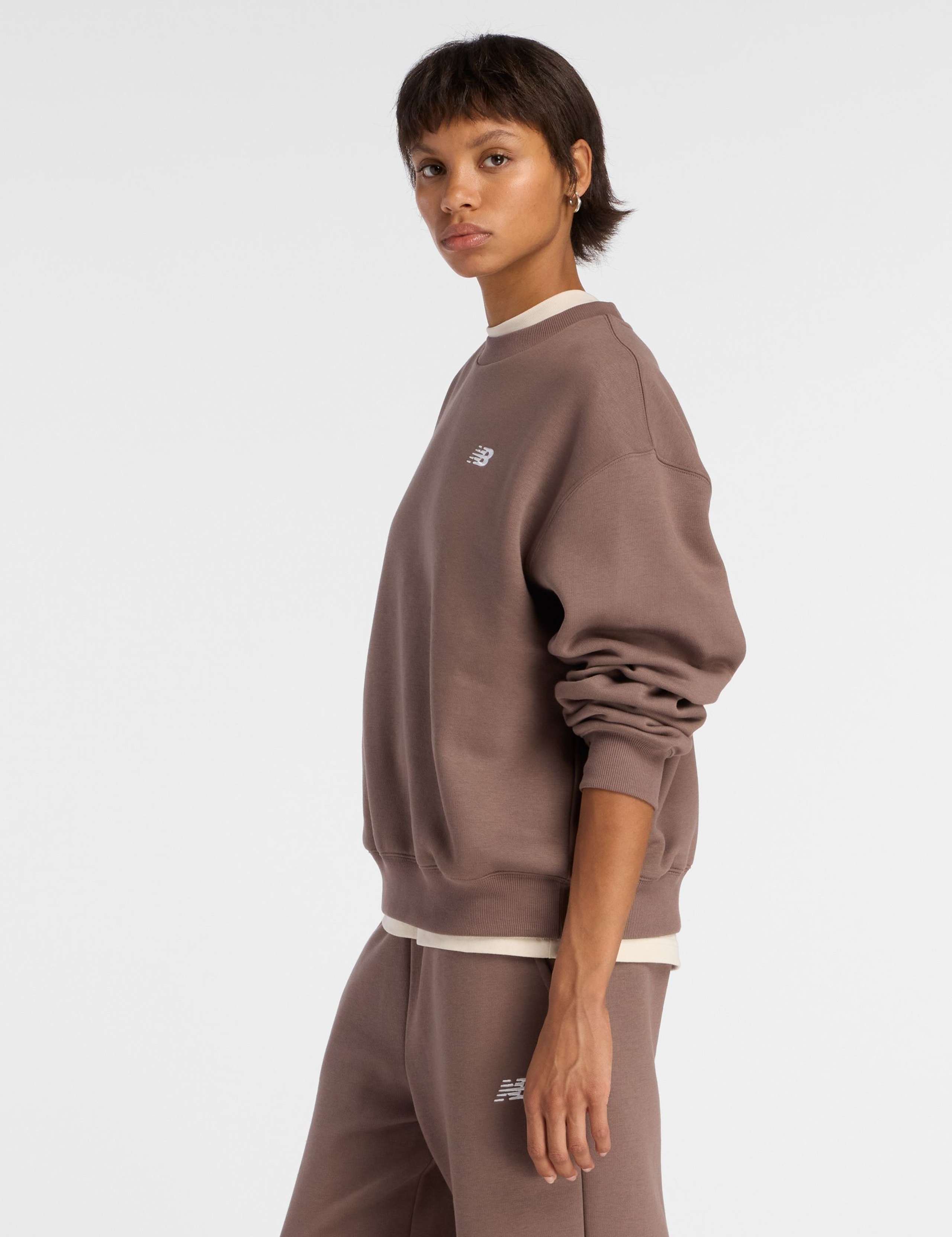 Cotton Rich Fleece Crew Neck Sweatshirt 3 of 6