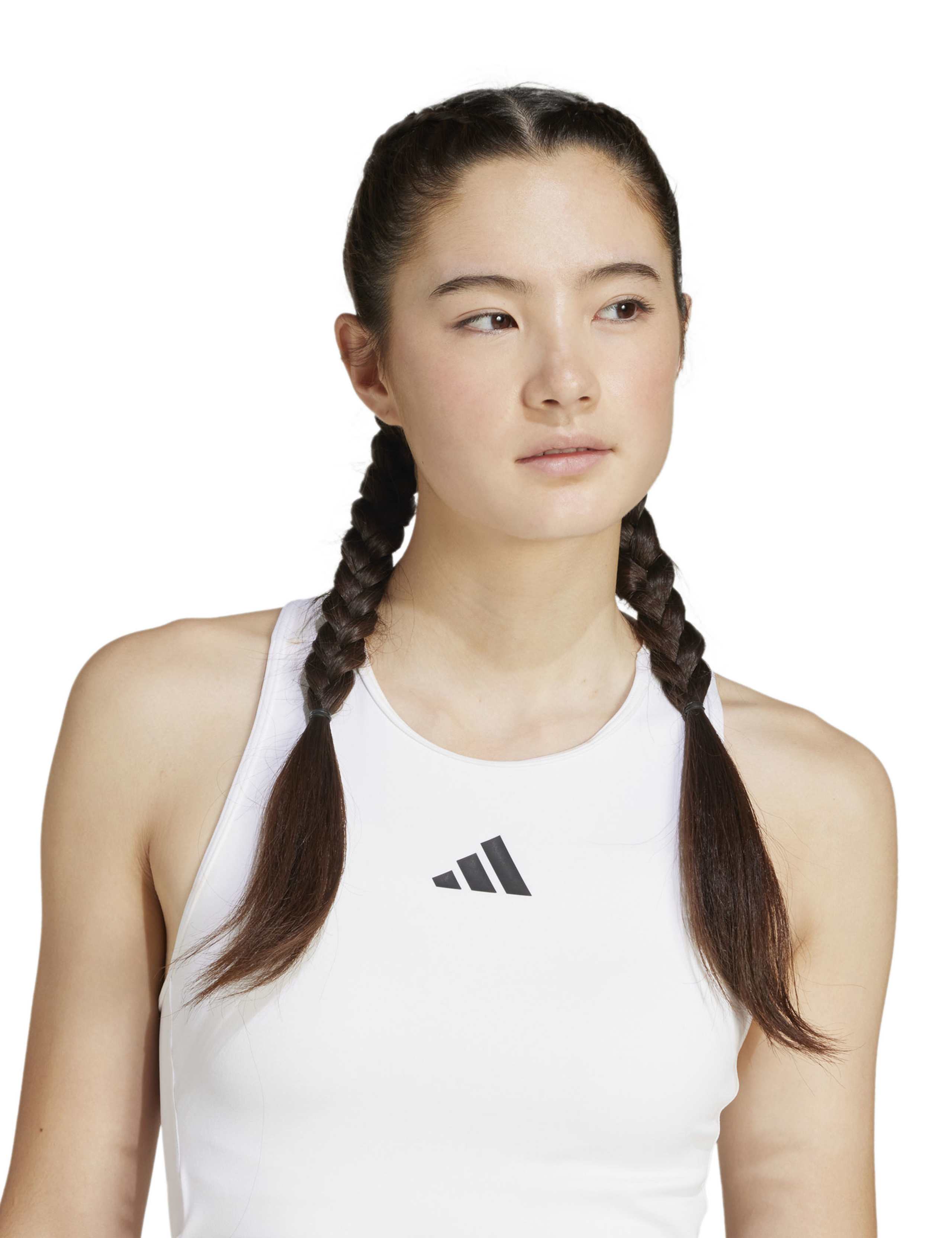 Power 3-Stripes Racer Back Vest Top with Bra 5 of 7